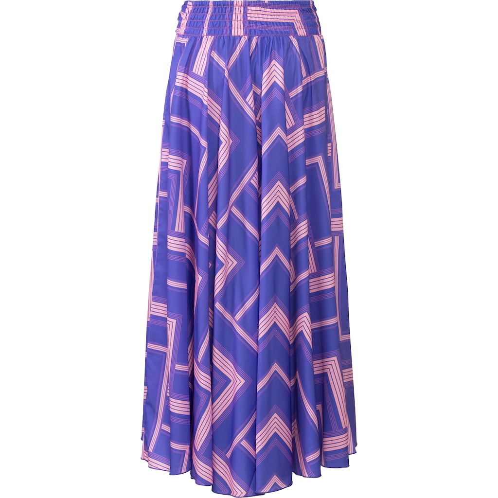 LASCANA Hosenrock, mit grafischem Druck, Culotte, extraweites Bein