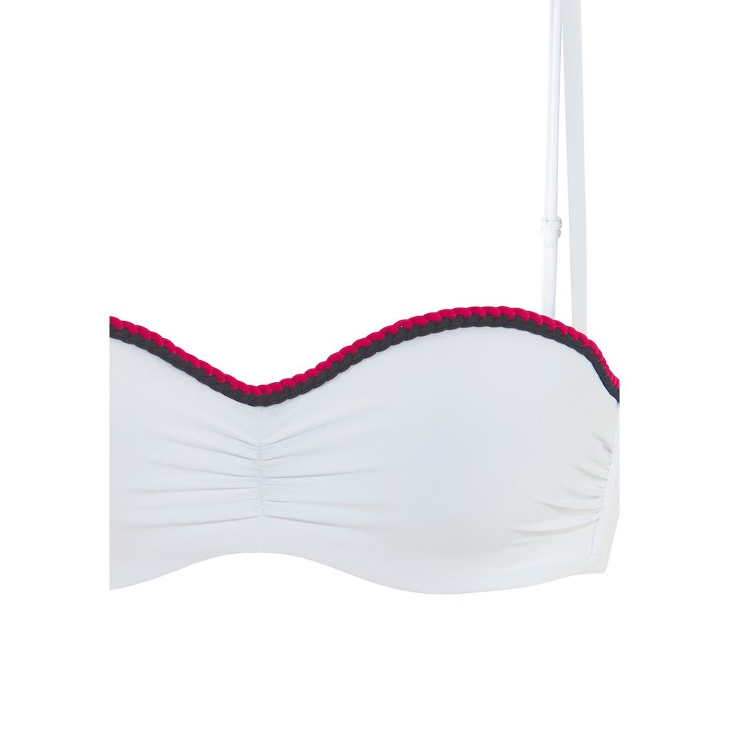 s.Oliver Bügel-Bandeau-Bikini-Top »Junis«, mit geflochtenen Details