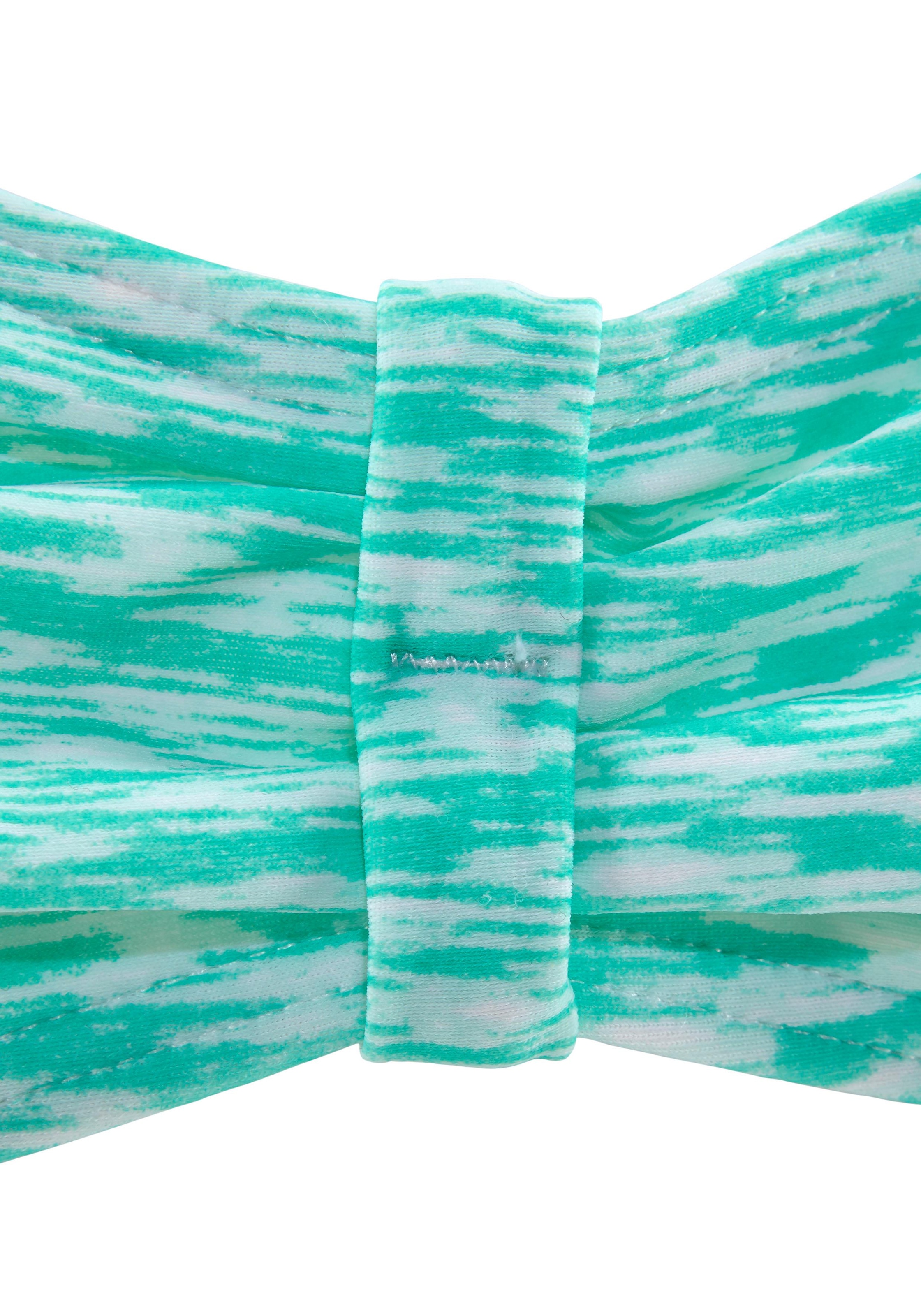 Venice Beach Bandeau-Bikini , regulierbares Top, seitliche Stäbchen