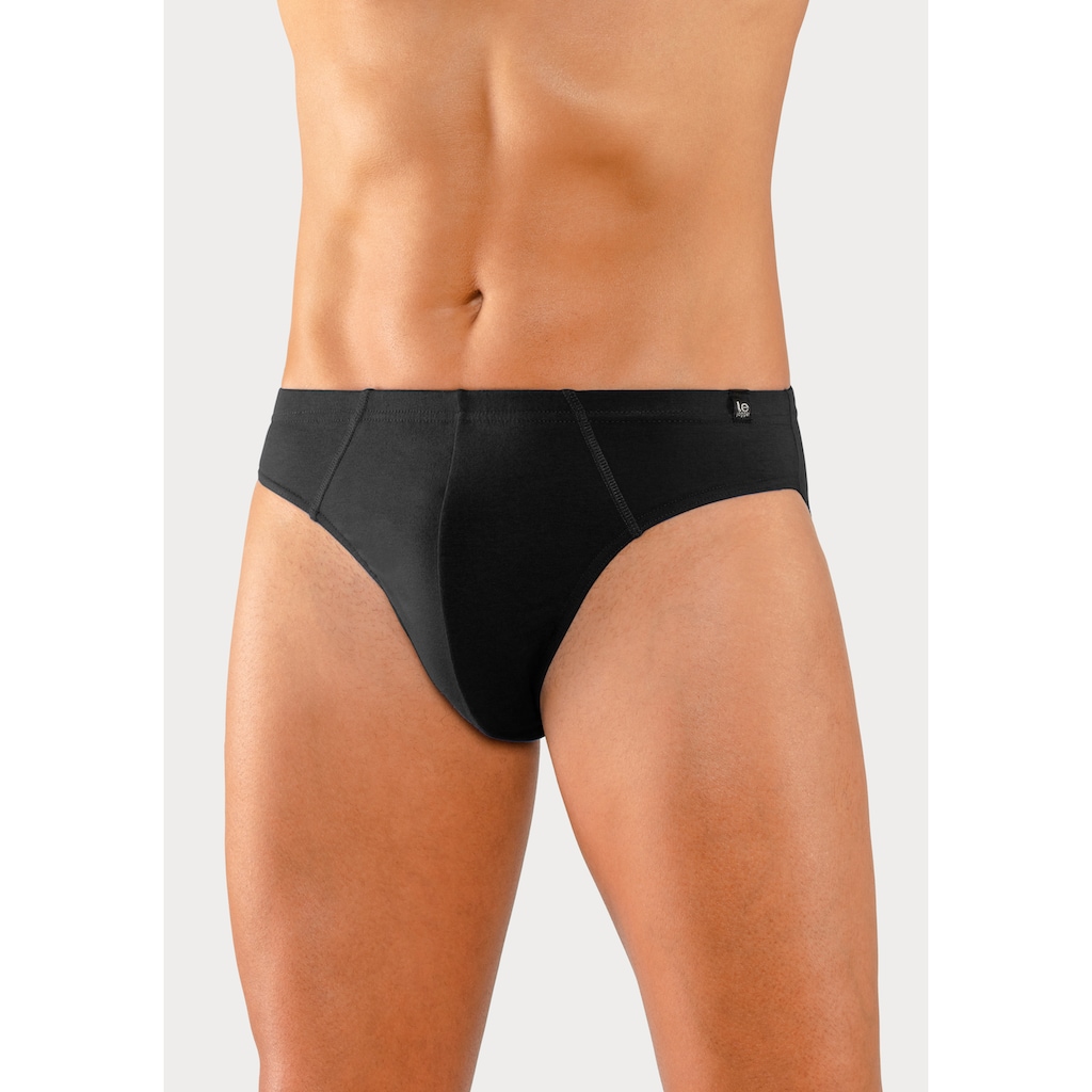le jogger® Slip, (Packung, 4 St.), schmaler Bund mit Markenlabel