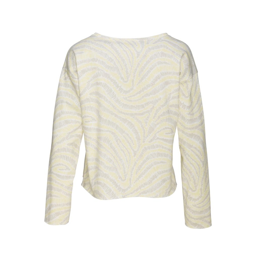 LASCANA Sweatshirt, mit Statement Druck, Loungeanzug