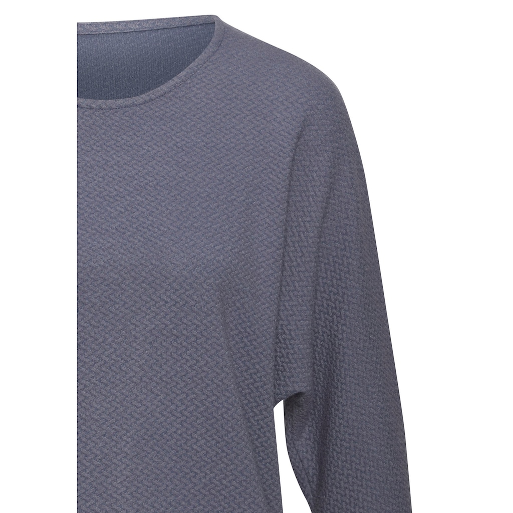 Vivance Langarmshirt »aus bügelfreier Strukturqualität«, mit Viskose