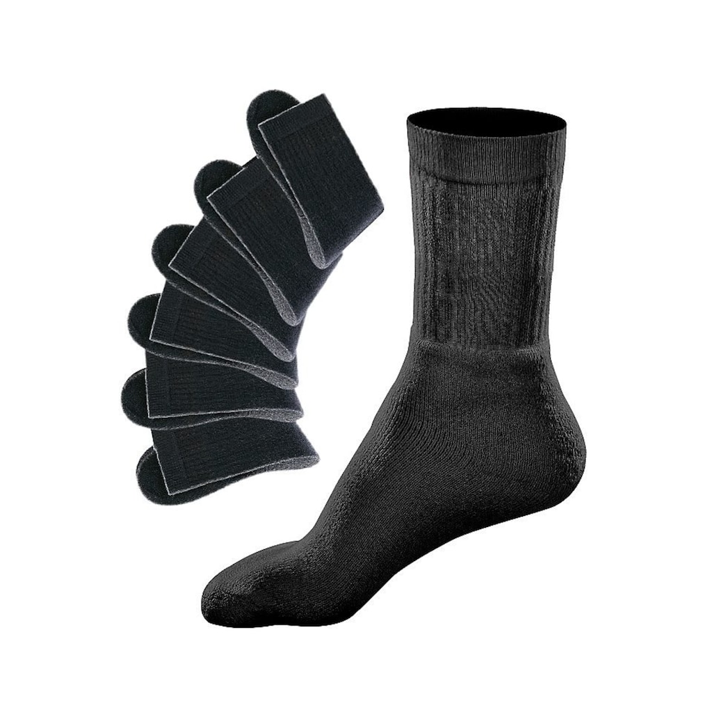 Go in Tennissocken, (Packung, 6 Paar), mit geripptem Schaft