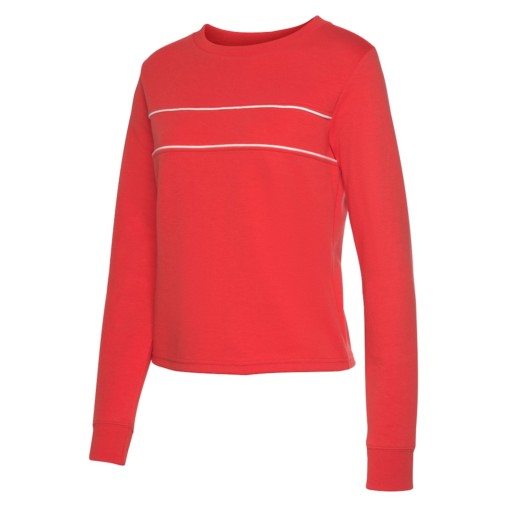 H.I.S Sweatshirt, mit Piping auf der Brust, Loungewear