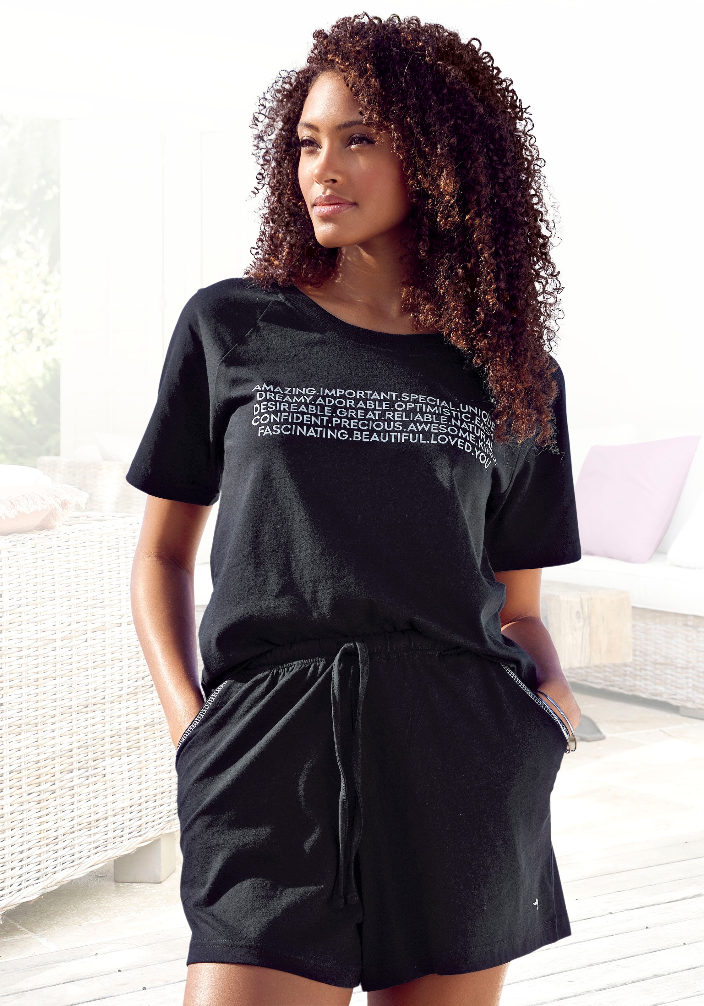 KangaROOS Shorty 2 tlg. mit Slogan-Frontdruck