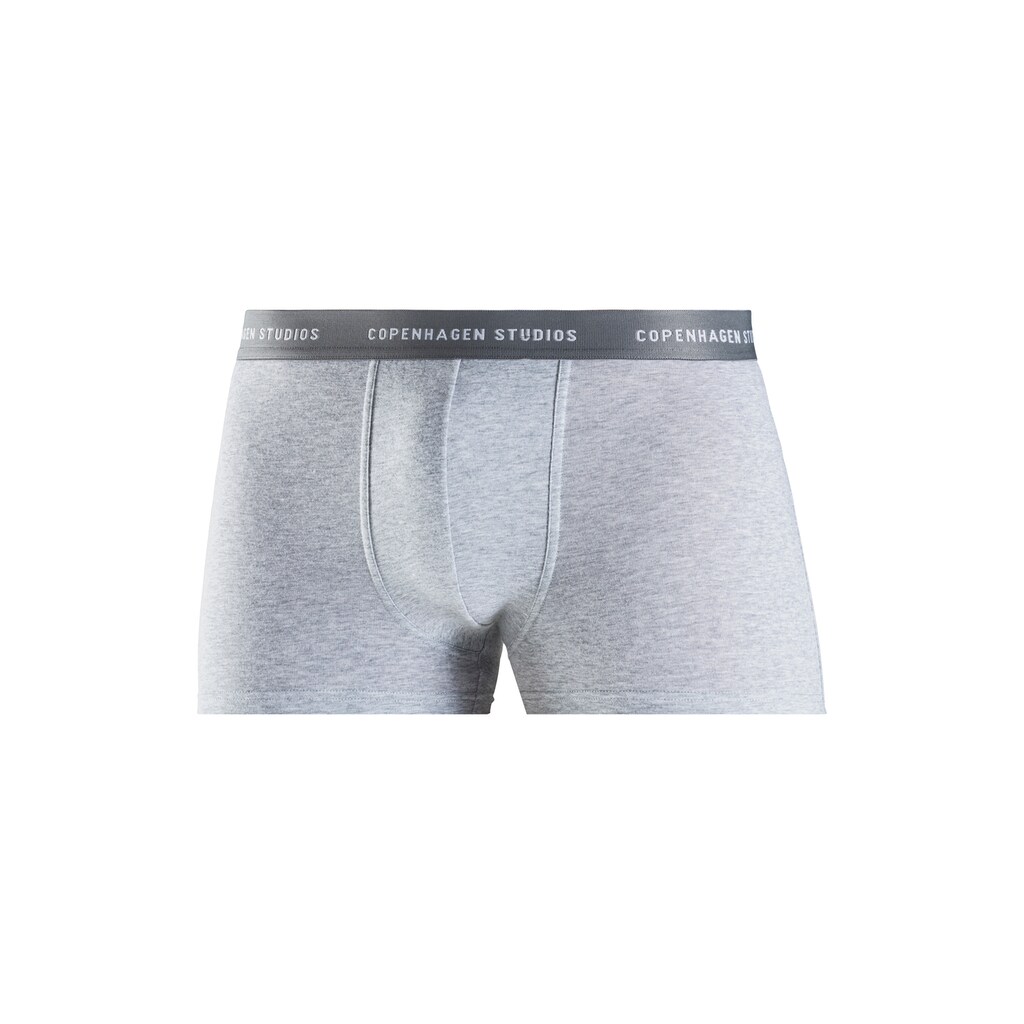 Copenhagen Studios Boxer »Boxershorts für Herren«, (3 St.), mit farbigem Logo-Bund