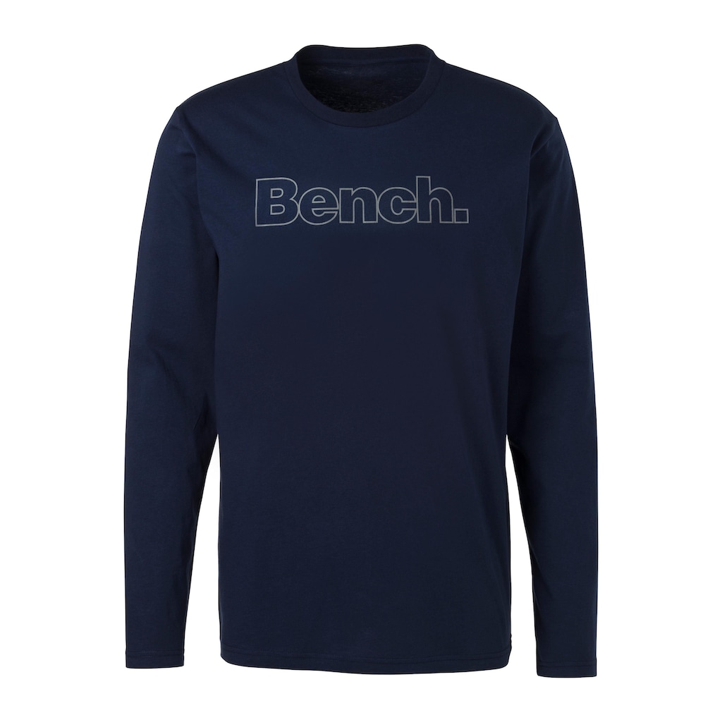 Bench. Loungewear Langarmshirt, (2 tlg.), mit Bench. Print vorn