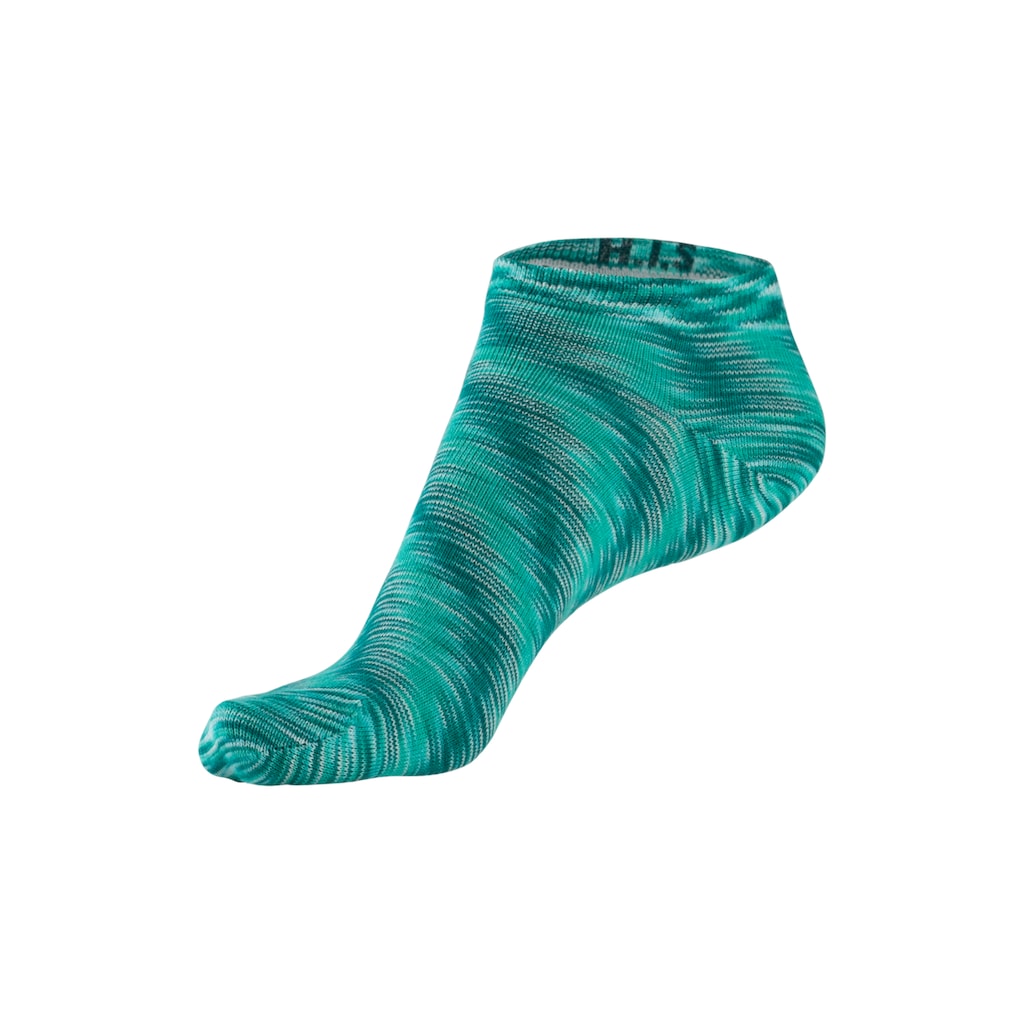 H.I.S Sneakersocken, (Packung, 6 Paar), mit farbigem Garn