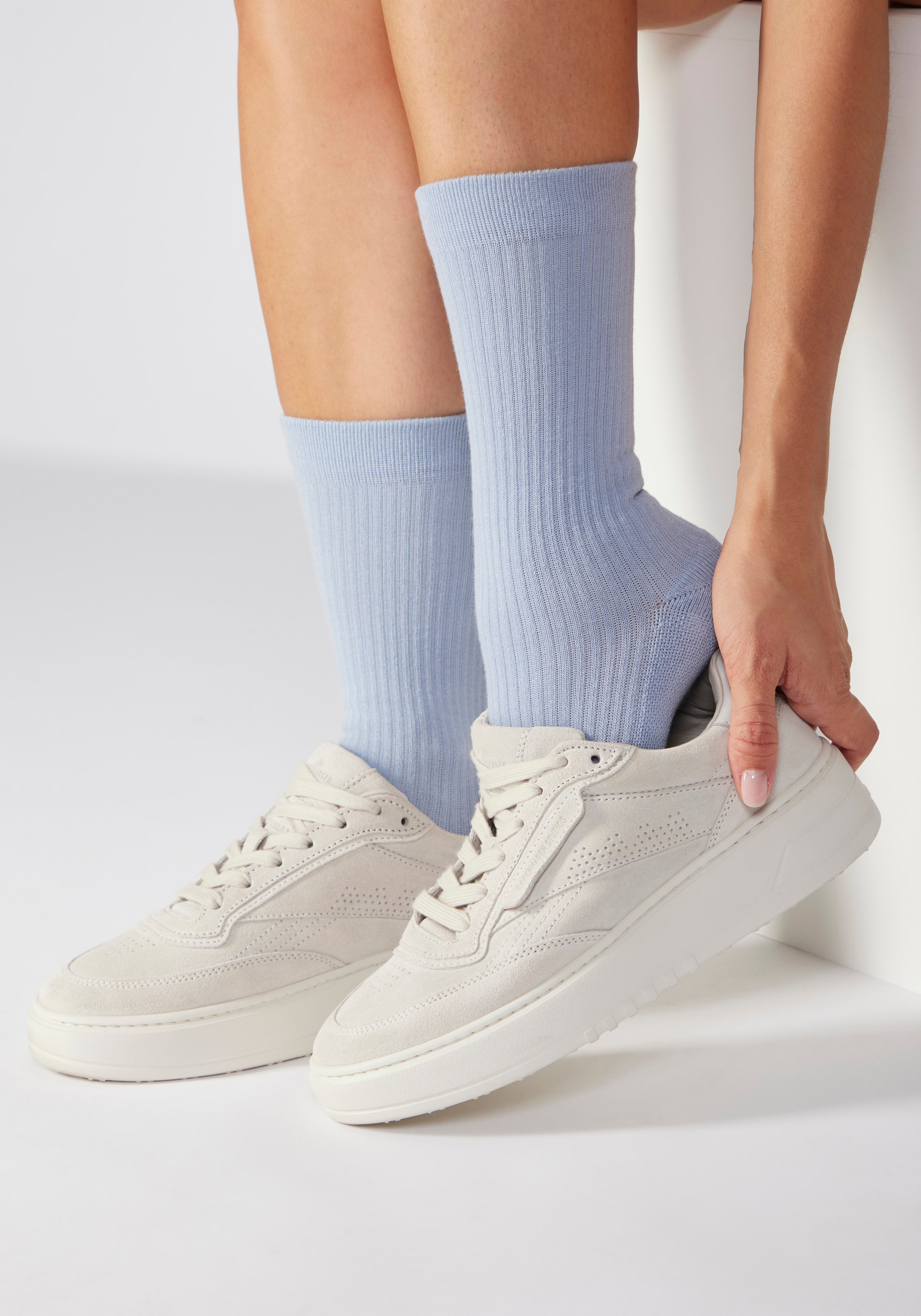 Copenhagen Studios Chaussettes de tennis Packung, 3 cuis tlg. mit grossem Schriftzug