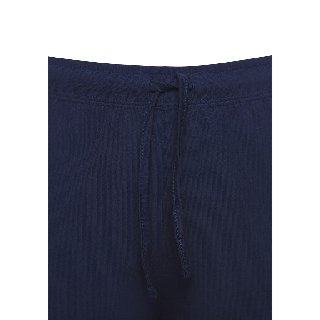 Vivance Dreams Pyjama, (Set, 2 tlg.), mit garngefärbten Streifen