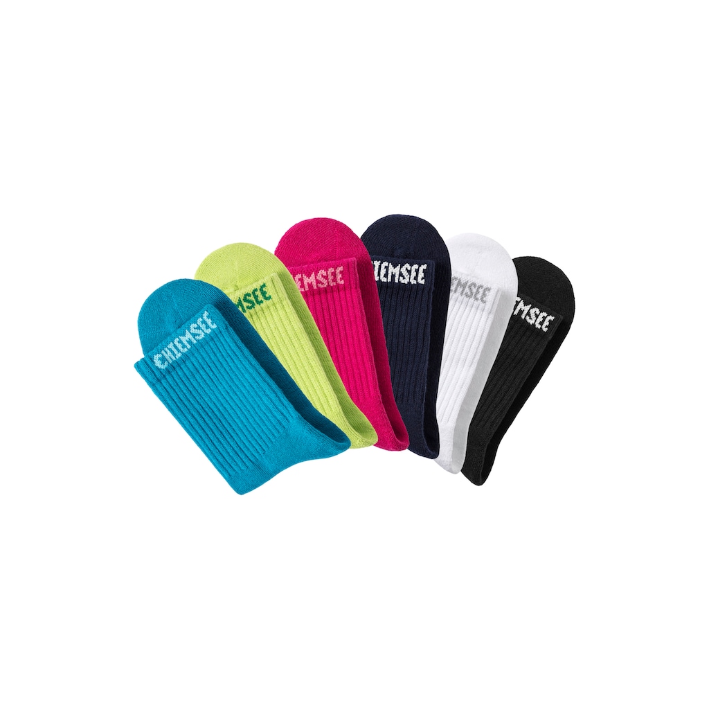 Chiemsee Tennissocken, (Packung, 6 Paar), mit eingestricktem Markennamen