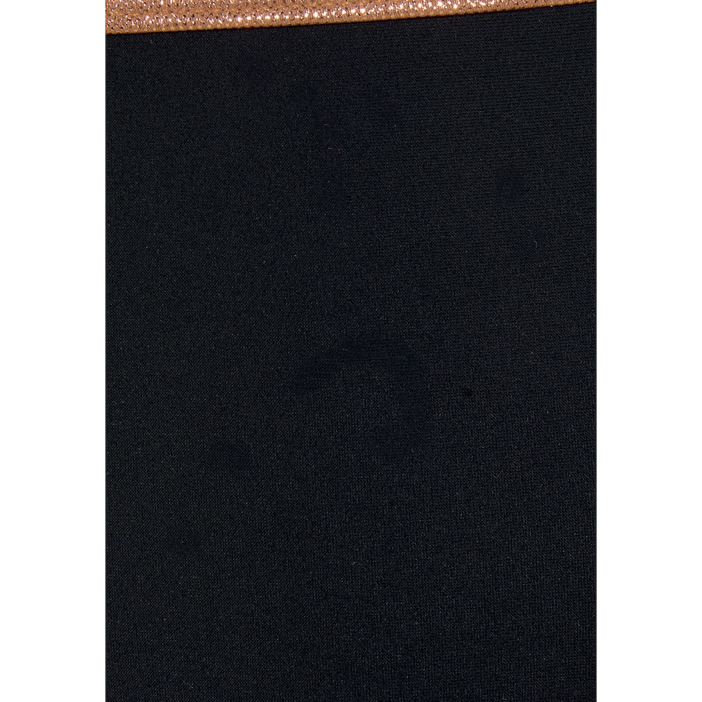 Bruno Banani Bikini-Hose »Milano«, mit kupferfarbener Paspel