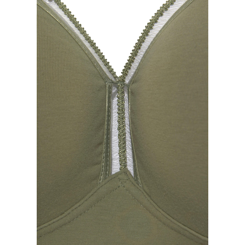 petite fleur T-Shirt-BH, ohne Bügel aus Baumwolle, Basic Dessous