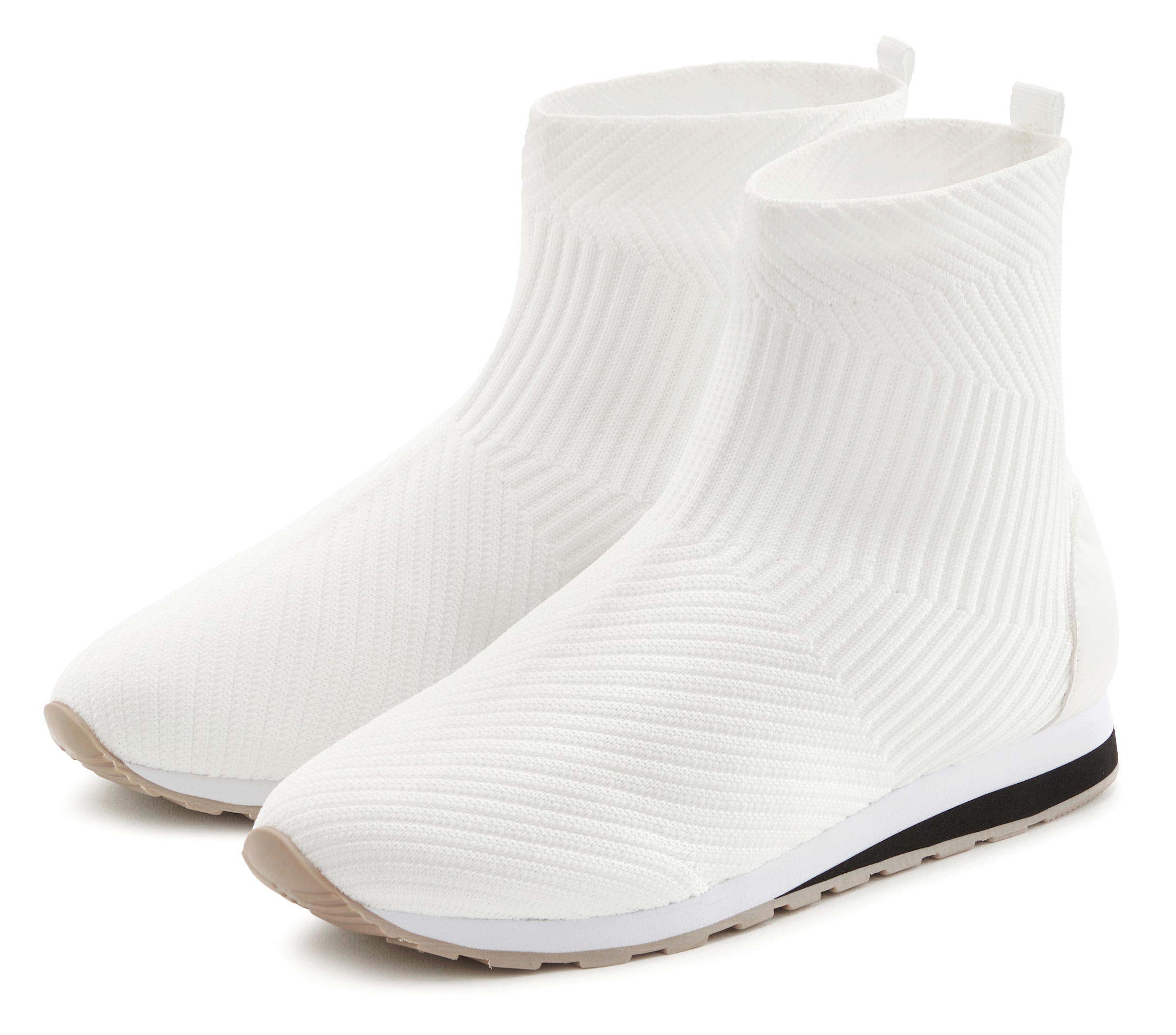Vivance Stiefelette »Sneaker« aus elastischem Material, zum Reinschlüpfen VEGAN