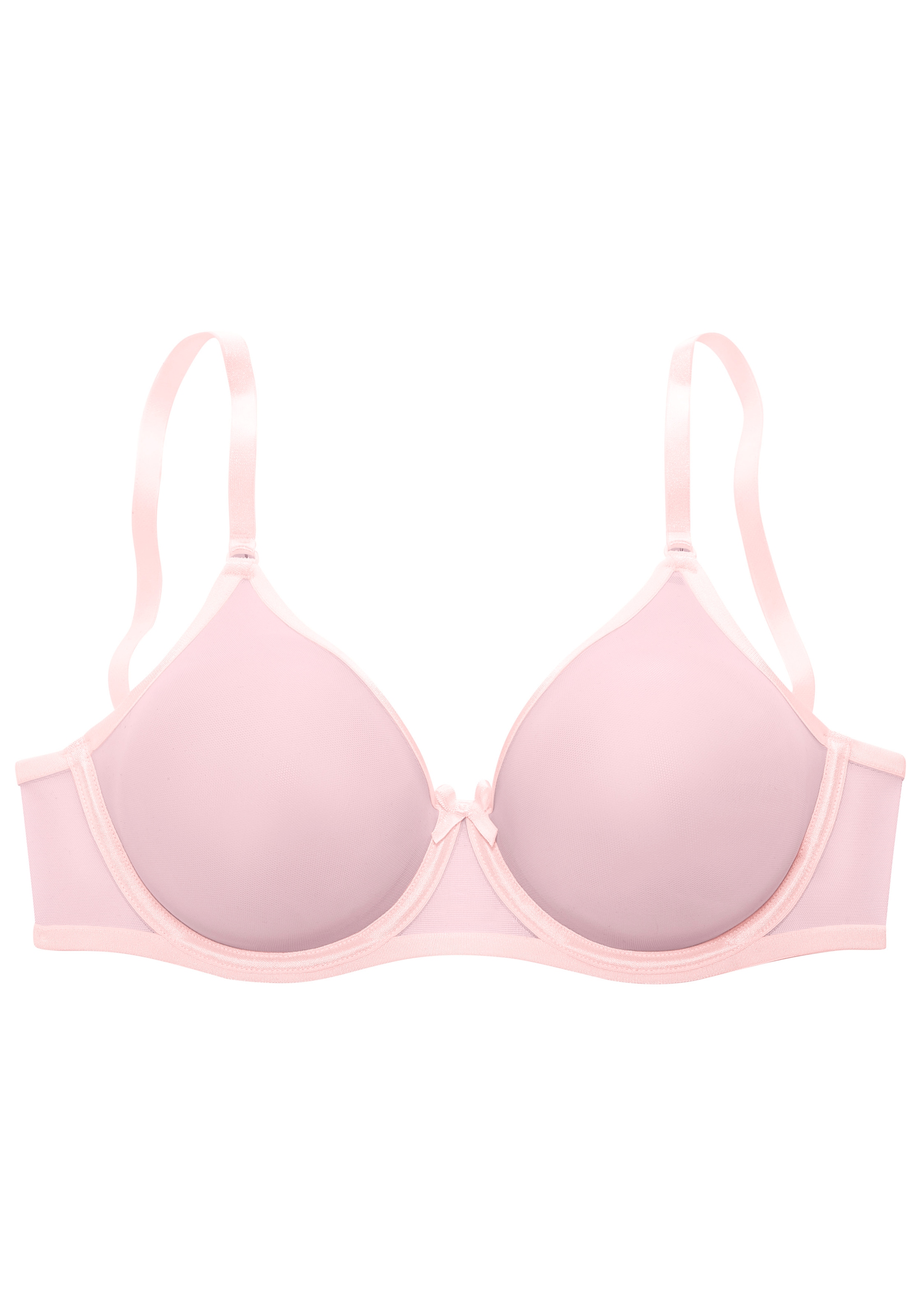Vivance T-Shirt-BH »Finja« mit Bügel aus transparentem Soft-Mesh, transparente Unterwäsche