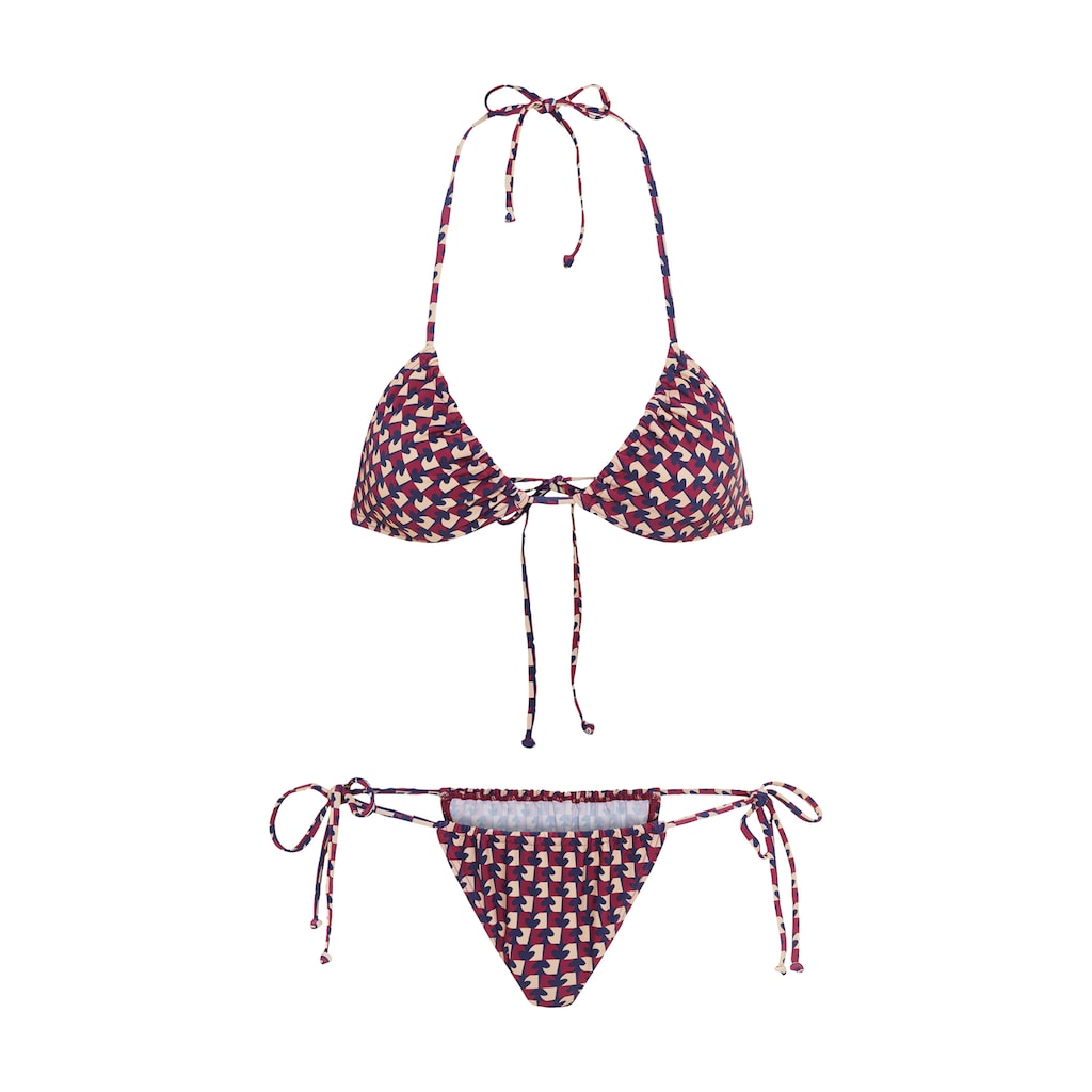 LSCN by LASCANA Triangel-Bikini, mit trendigem Allover-Print