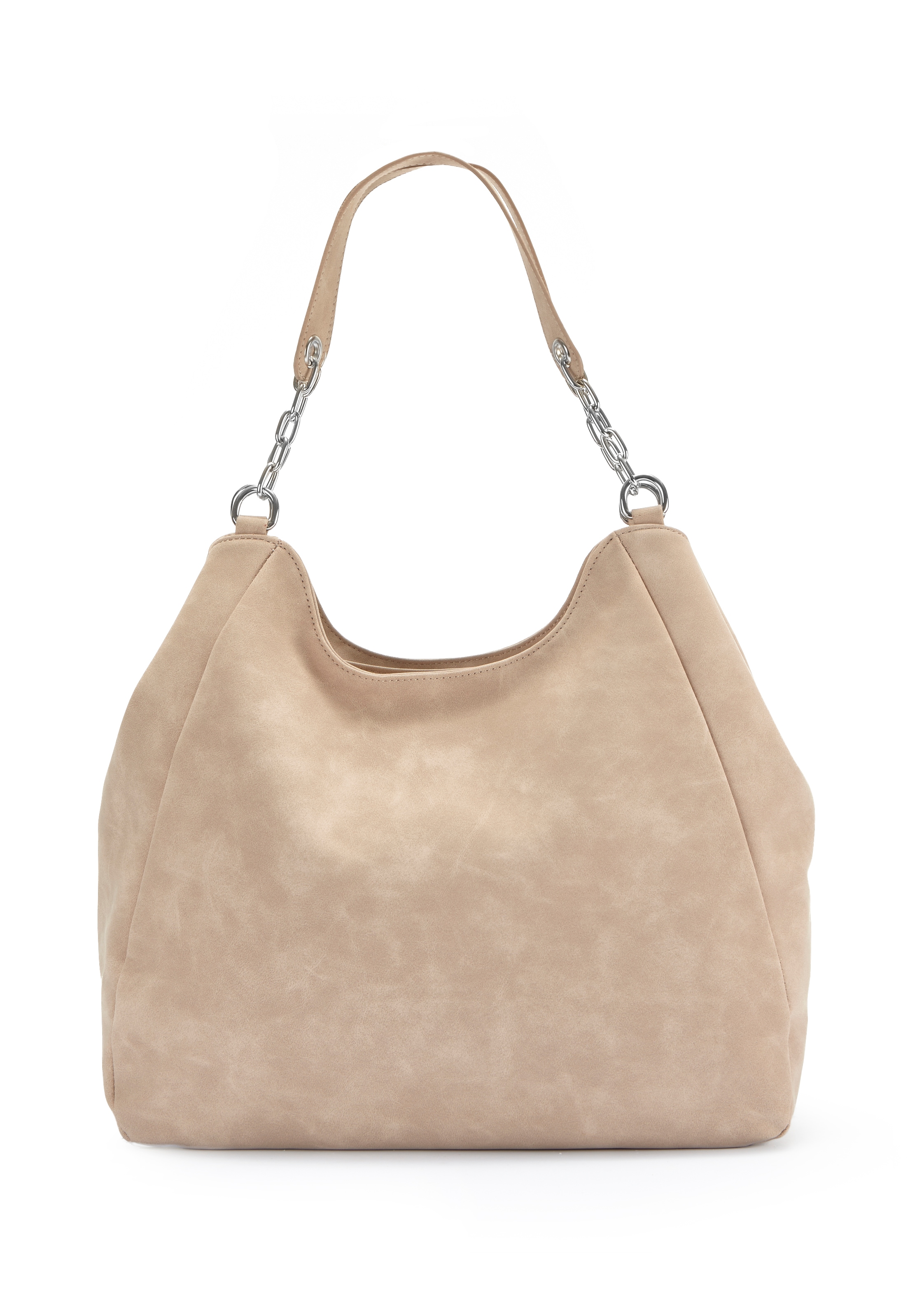 Vivance Henkeltasche »Schultertasche«, mit silberfarbenen Details, Damentasche, Shopper, Handtasche VEGAN