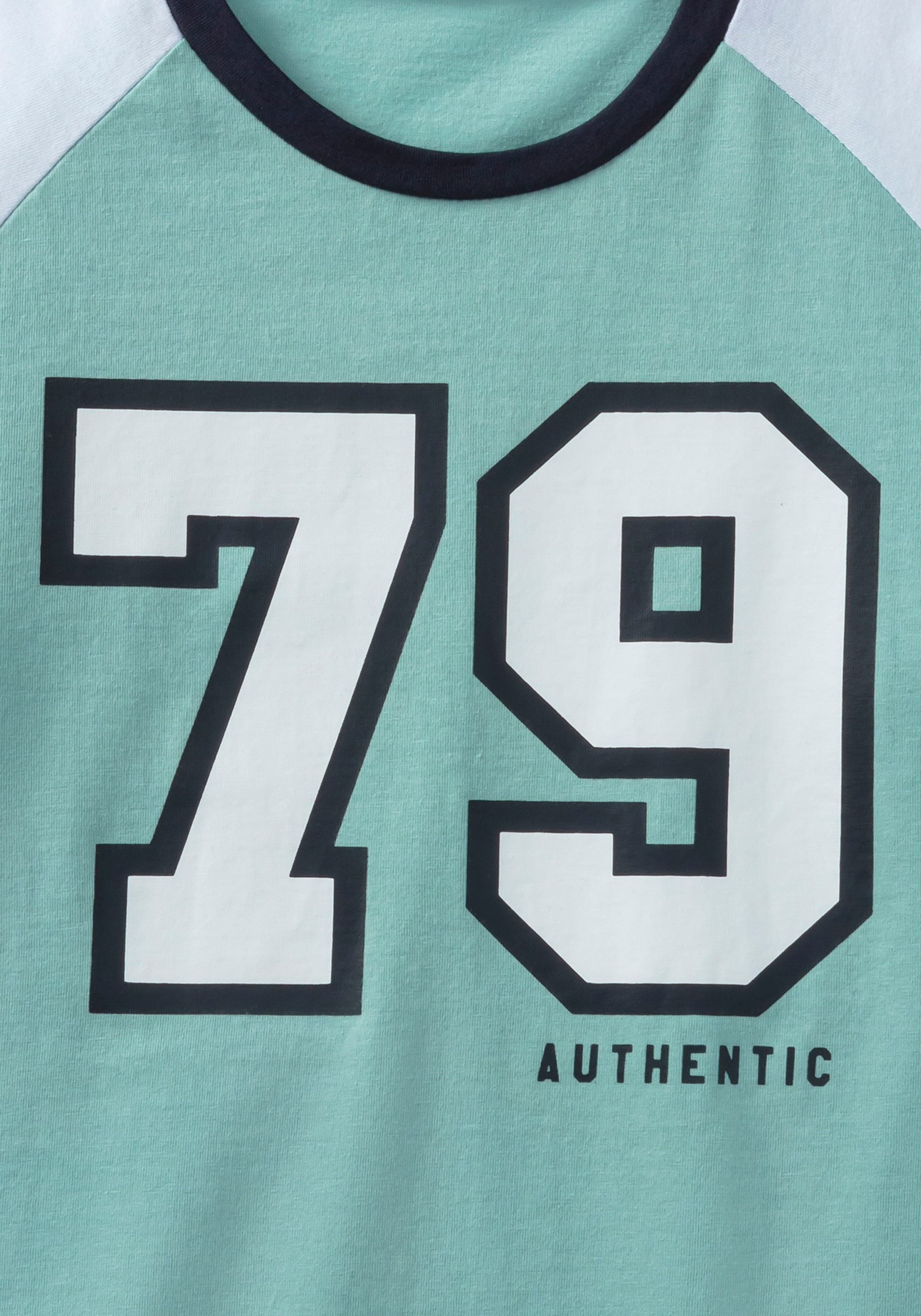 AUTHENTIC LE JOGGER Pyjama 1 Stück, 2 Stk. tlg., Schlafanzug mit grossem College-Print vorn