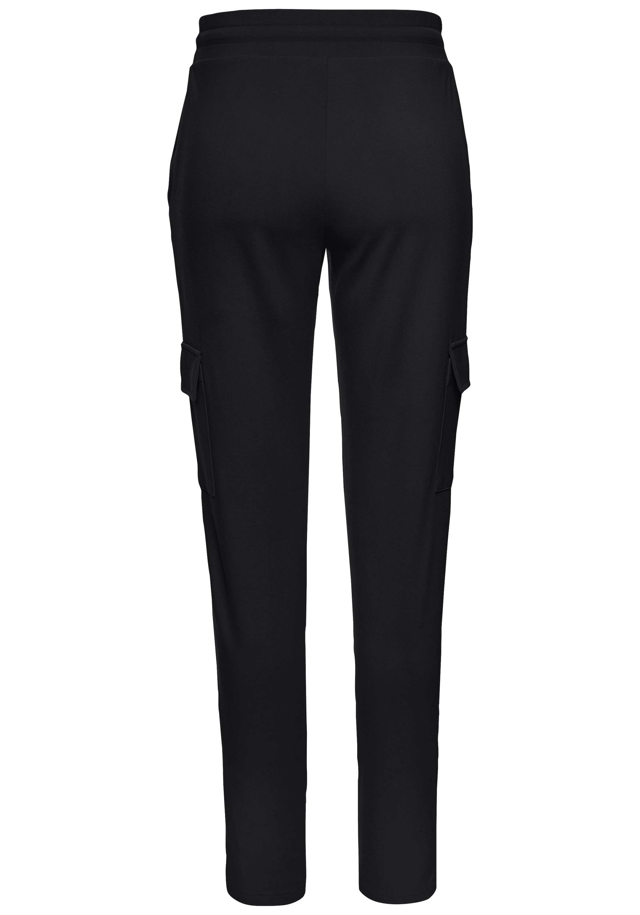 LASCANA Pantalon cargo  in weich fliessendem Material, Loungewear