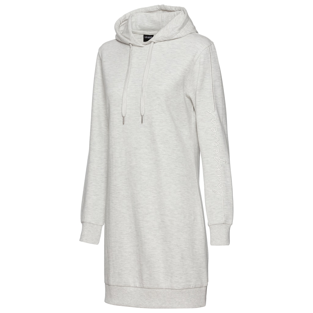 Vivance Sweatkleid, mit Loungewear Stickerei, Loungekleid