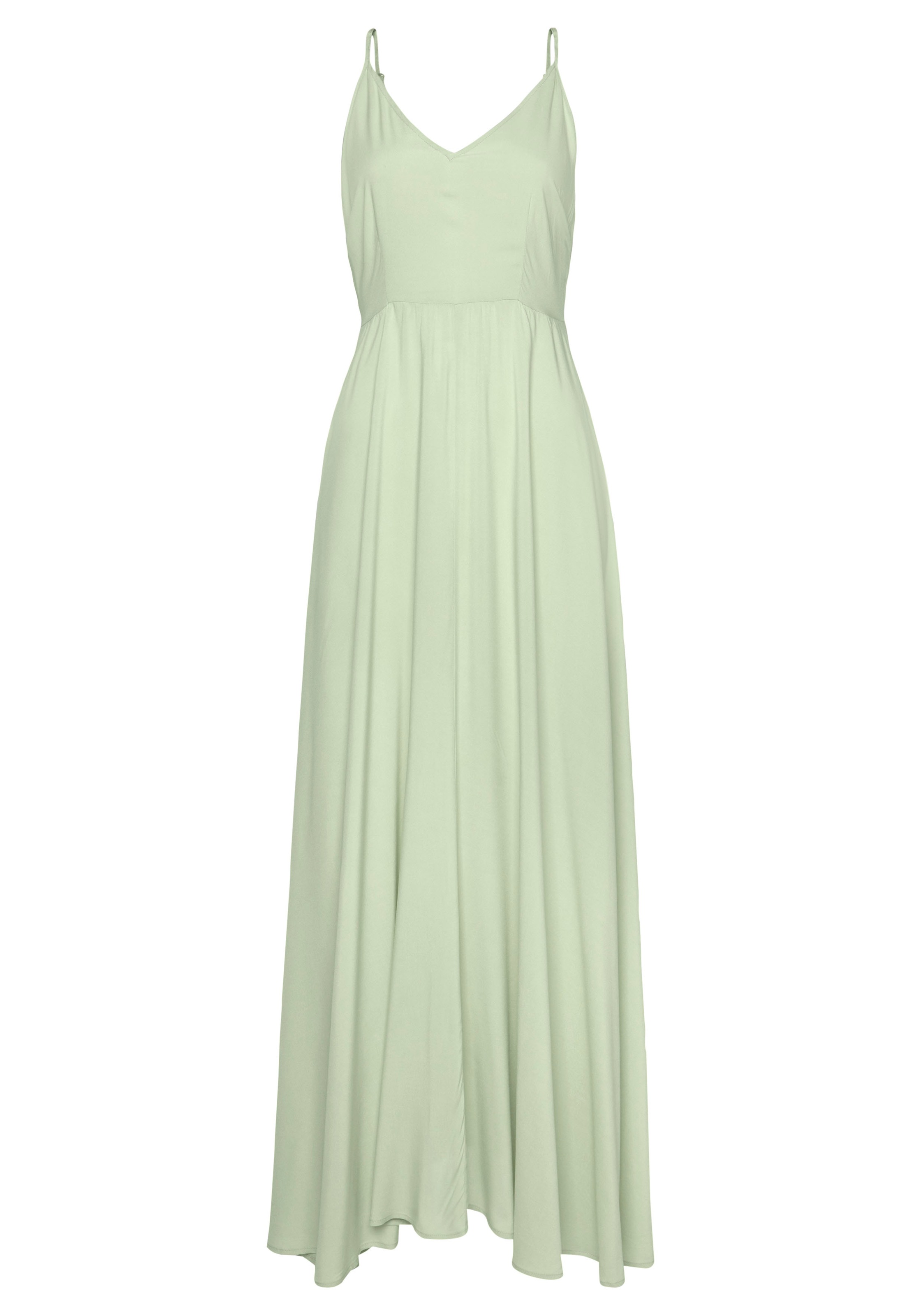 LASCANA Maxikleid aus gewebter Viskose, Cut-Out am Rücken, Sommerkleid