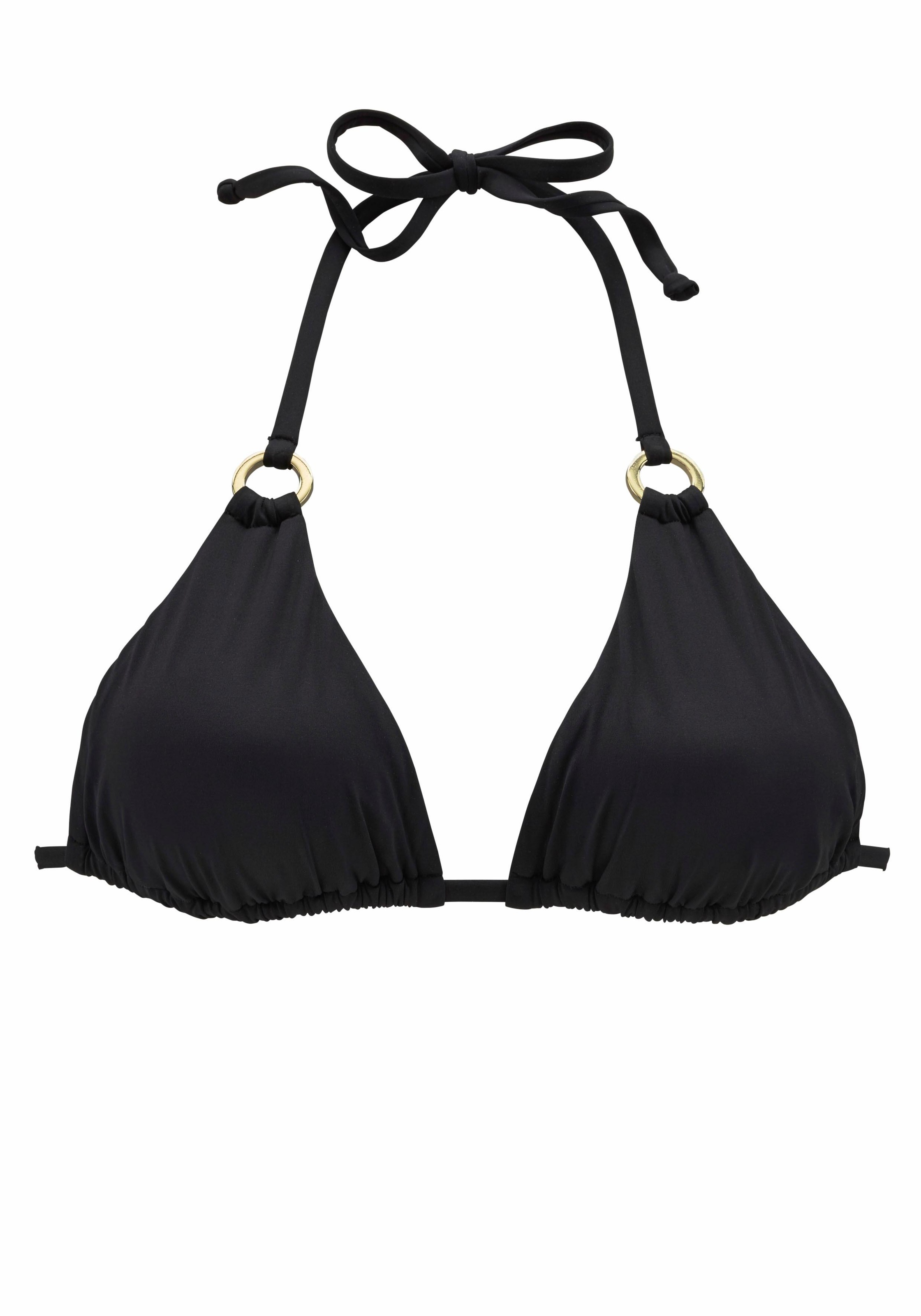 LASCANA Triangel-Bikini-Top "Italy" mit Zierringen