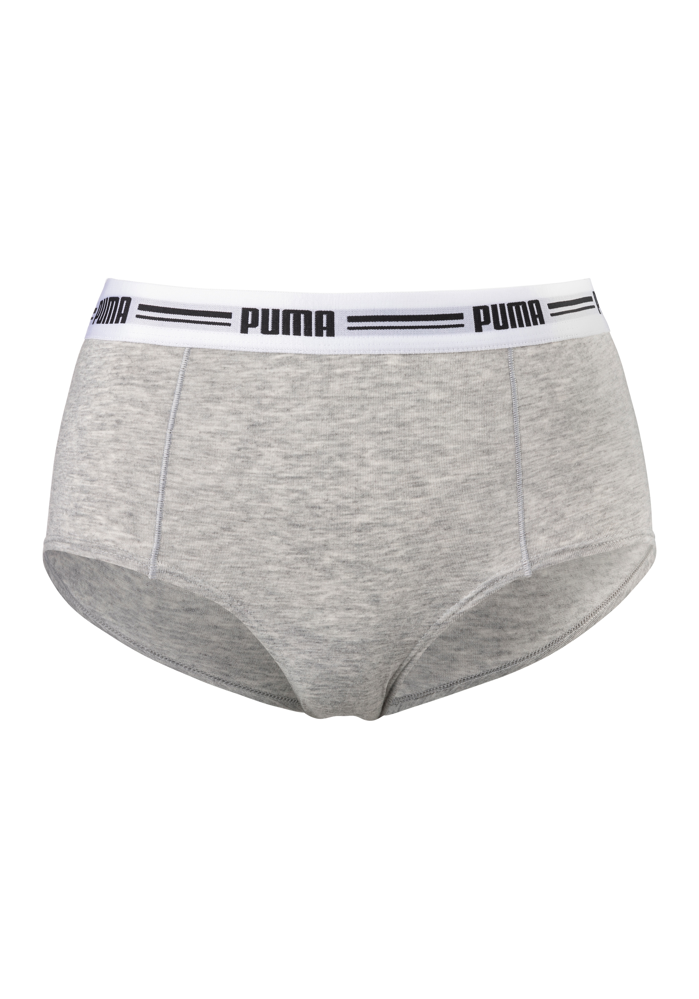 PUMA Panty »PUMA WOMEN MINI SHORT 2P PACK« Packung, 2er Pack,  mit markantem Logo-Bund