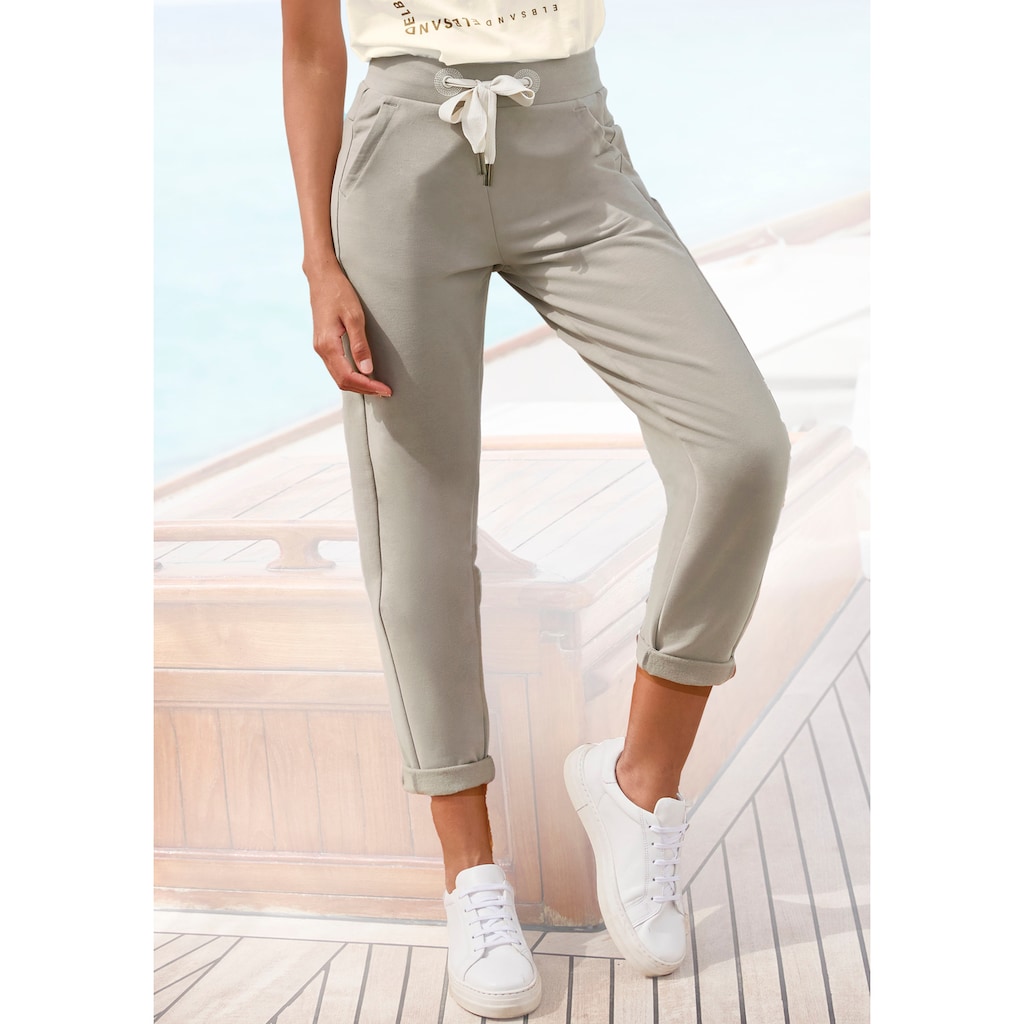 Elbsand Sweathose »Brinja«, mit Taschen und breiten Kordeln, Jogginghose, lässige Passform