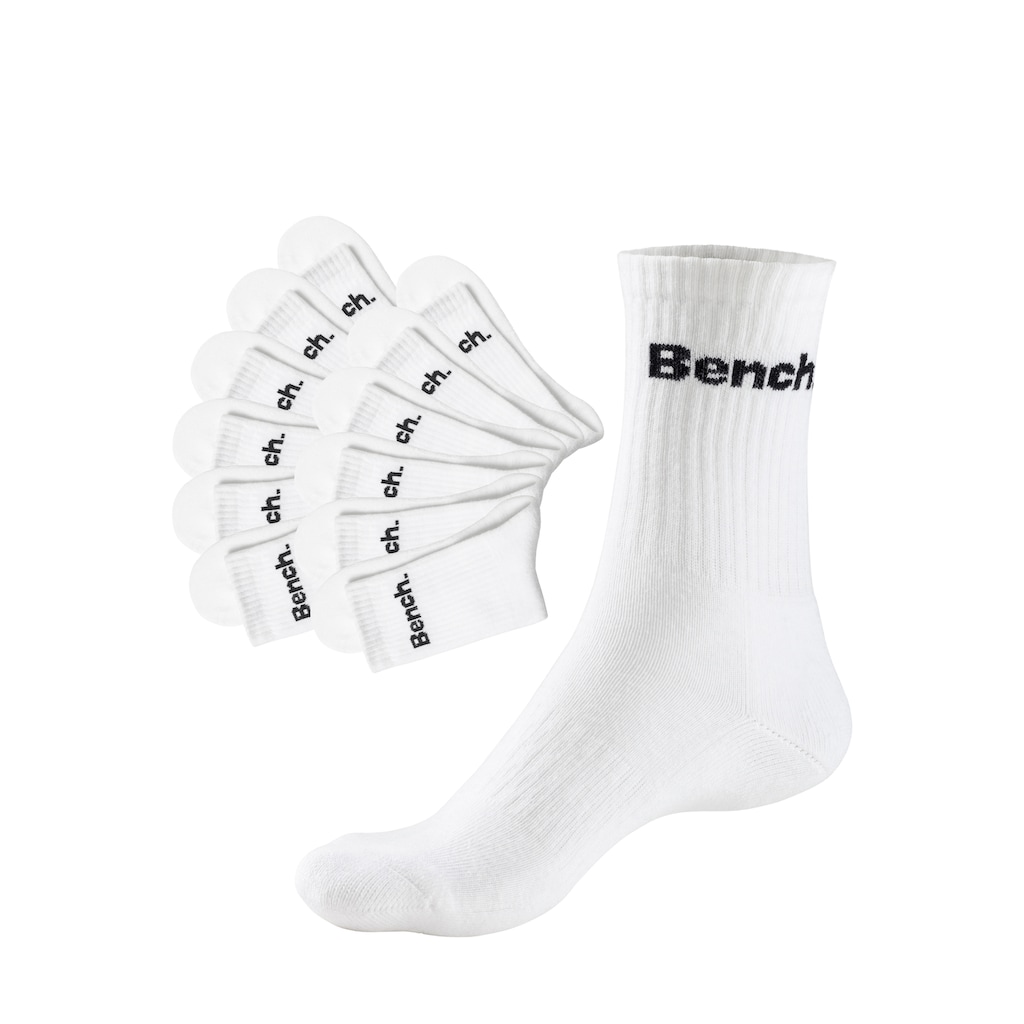 Bench. Tennissocken, (Packung, 12 Paar), mit Fuss Polsterung