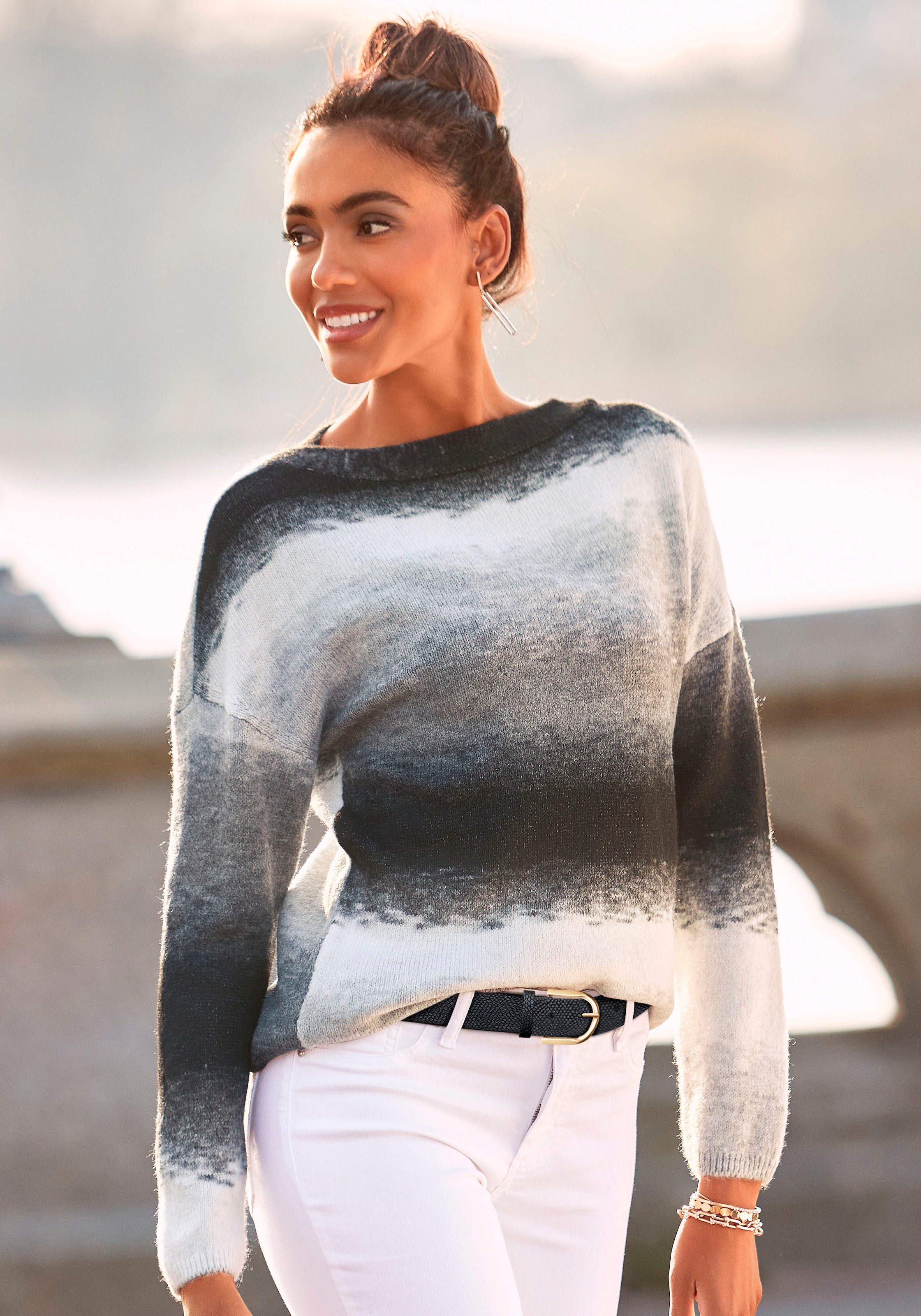 LASCANA Hüftgürtel »Hosengürtel«, im Metallic-Look, Gürtel, Jeansgürtel