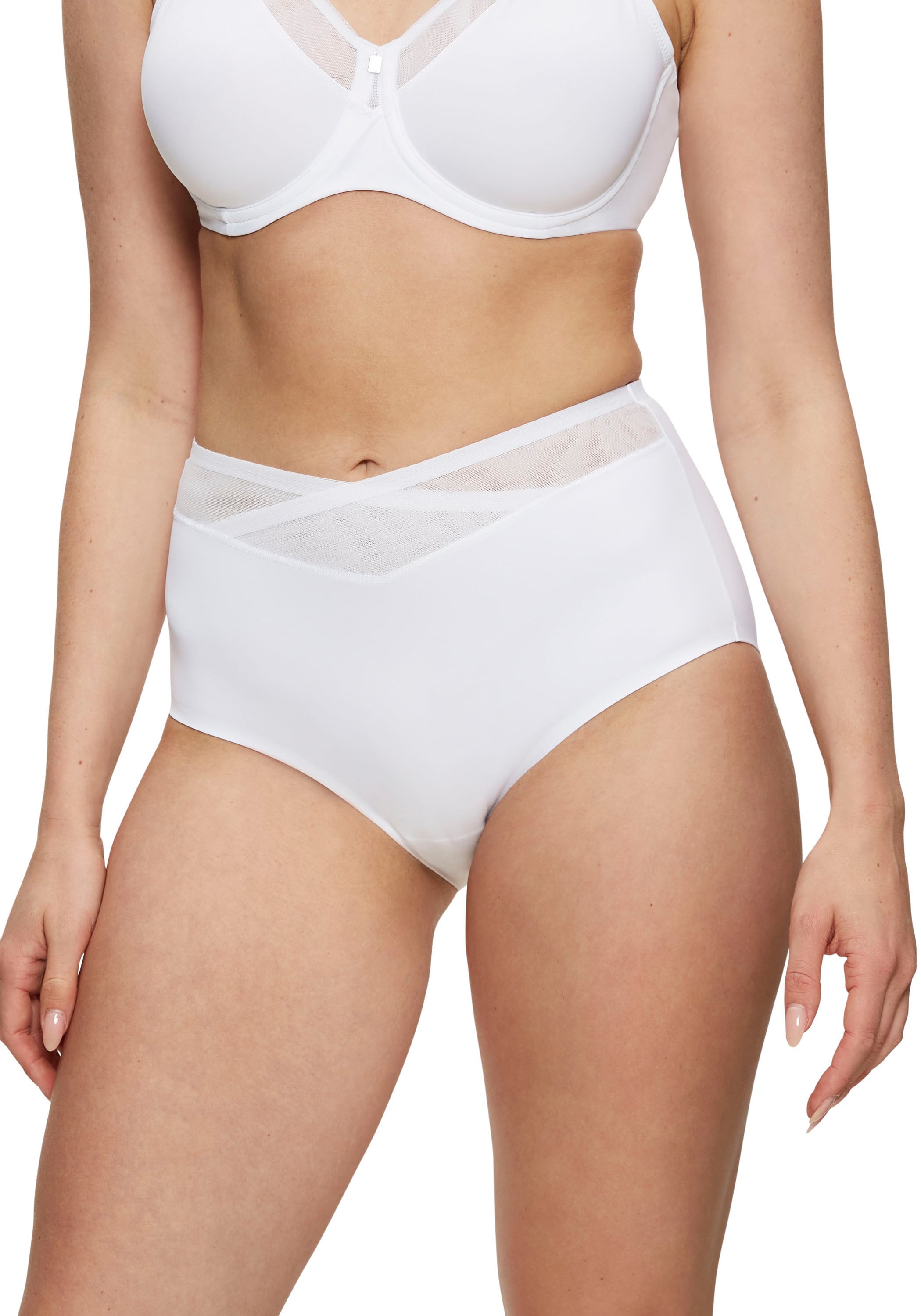 Triumph Shapingslip »True Shape Sensation« Mesh-Einsätze, Stretch-Tüll, Wickel-Optik
