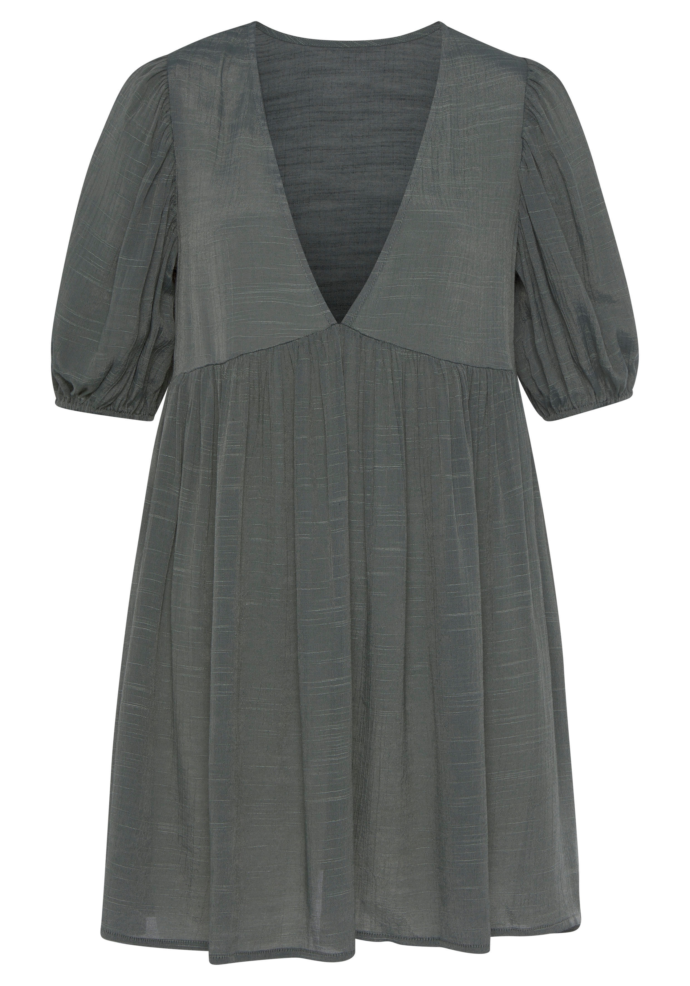 LASCANA Strandkleid, aus strukturierter Webware