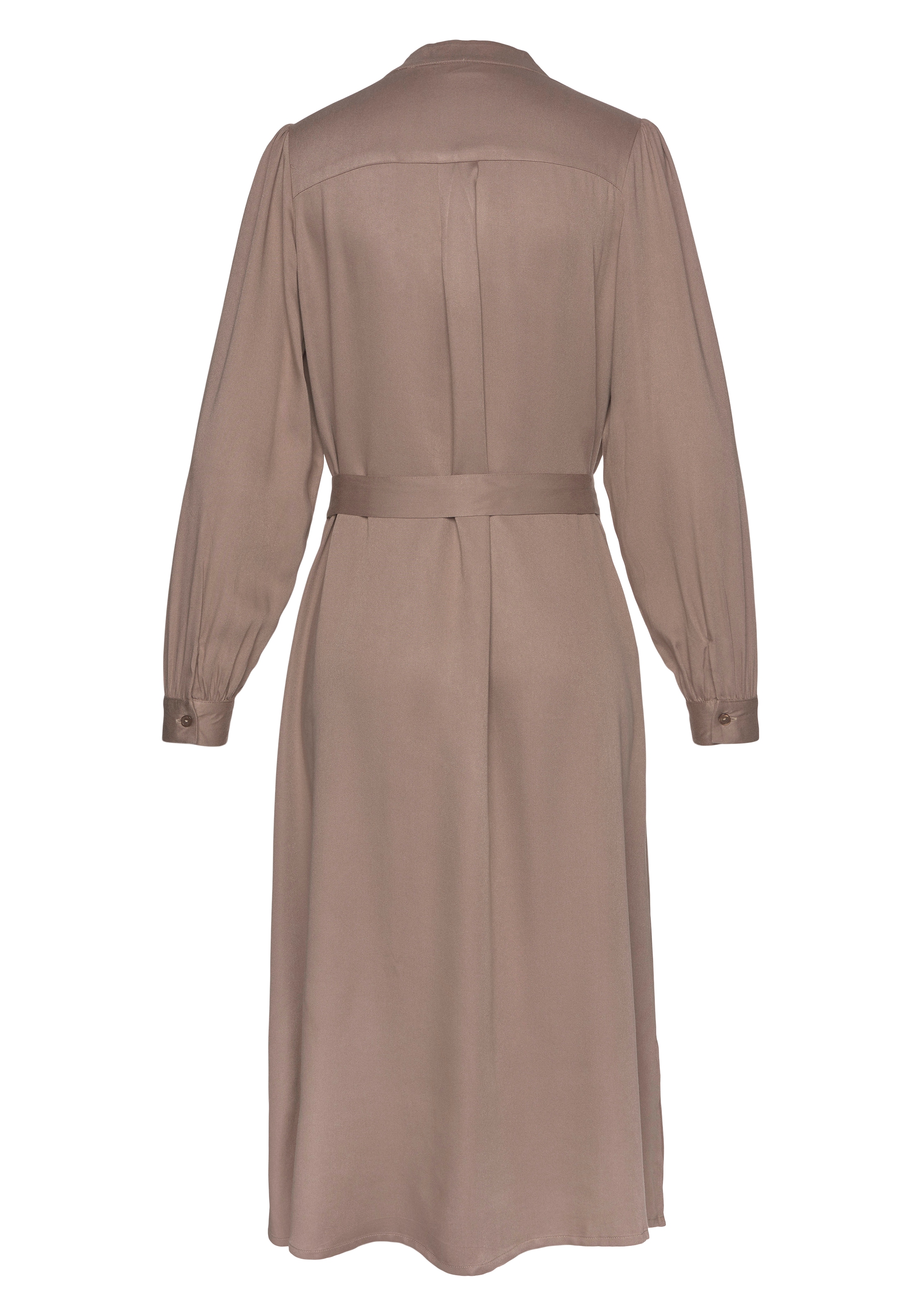 LASCANA Robe chemisier mit Bindegürtel,  in lockerer Passform, elegantes Sommerkleid, Midikleid