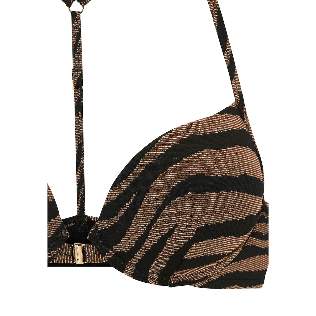 Bruno Banani Push-Up-Bikini, in zweifarbiger Animal-Optik
