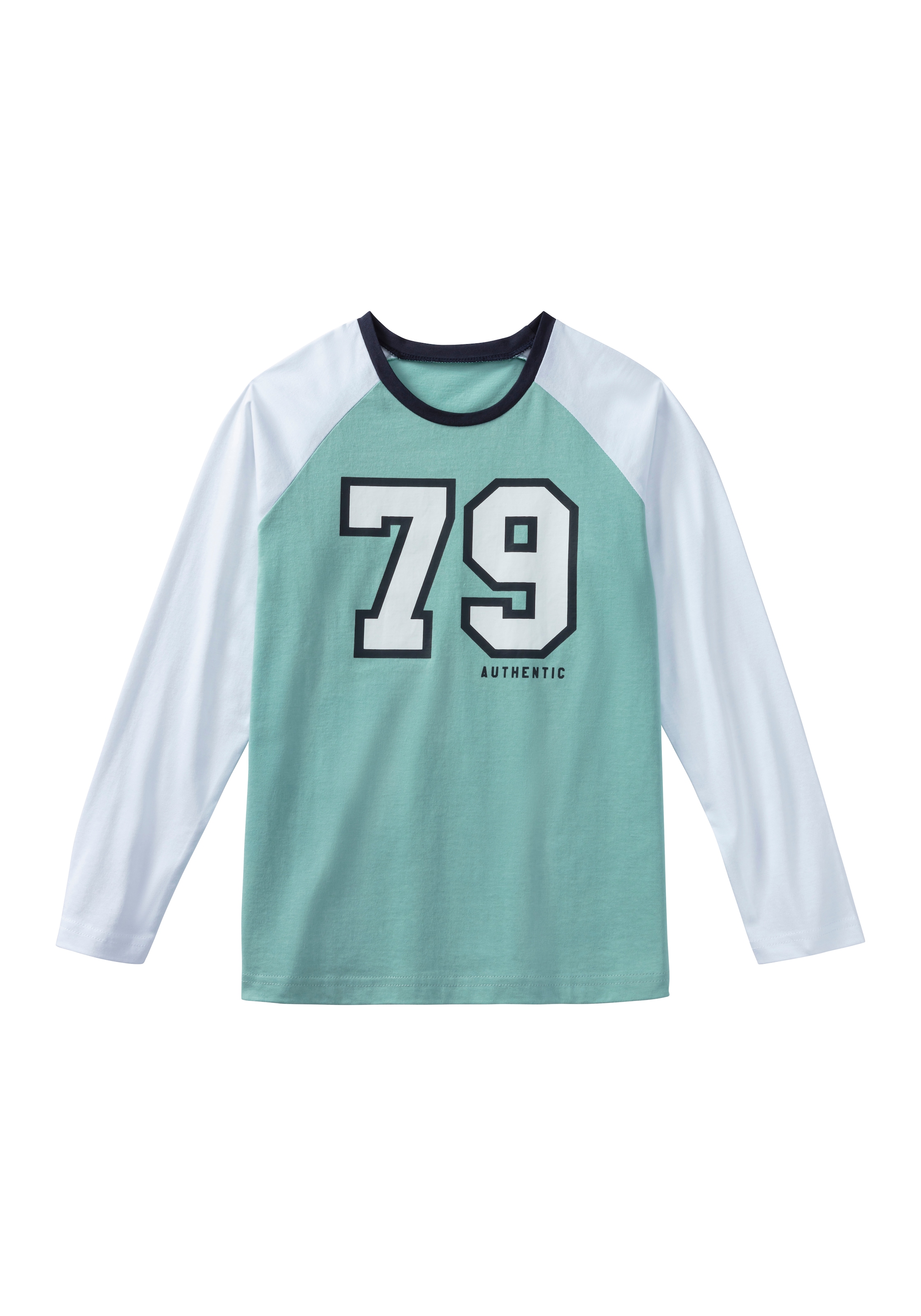 AUTHENTIC LE JOGGER Pyjama 1 Stück, 2 Stk. tlg., Schlafanzug mit grossem College-Print vorn