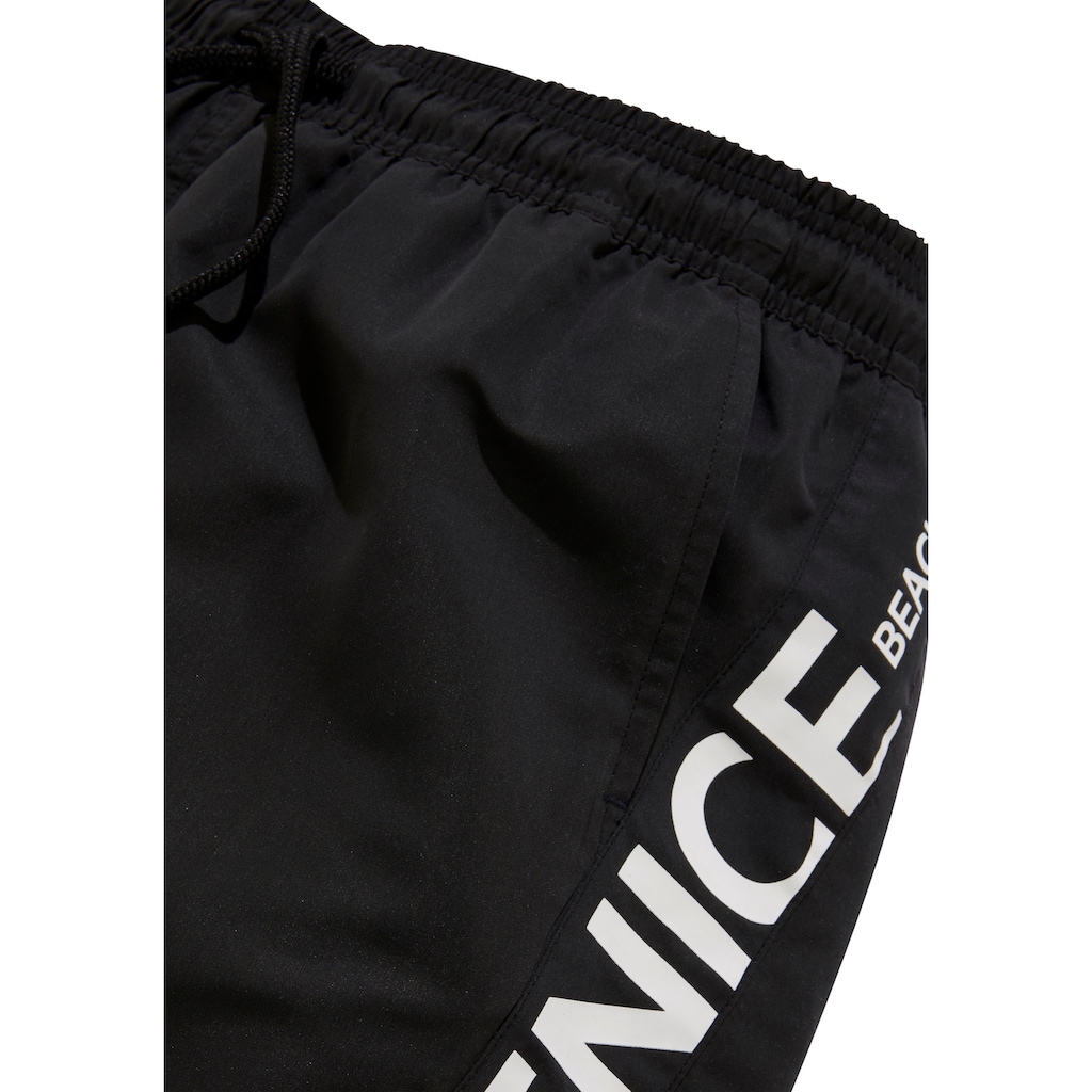 Venice Beach Badeshorts, mit grossem Markenschriftzug