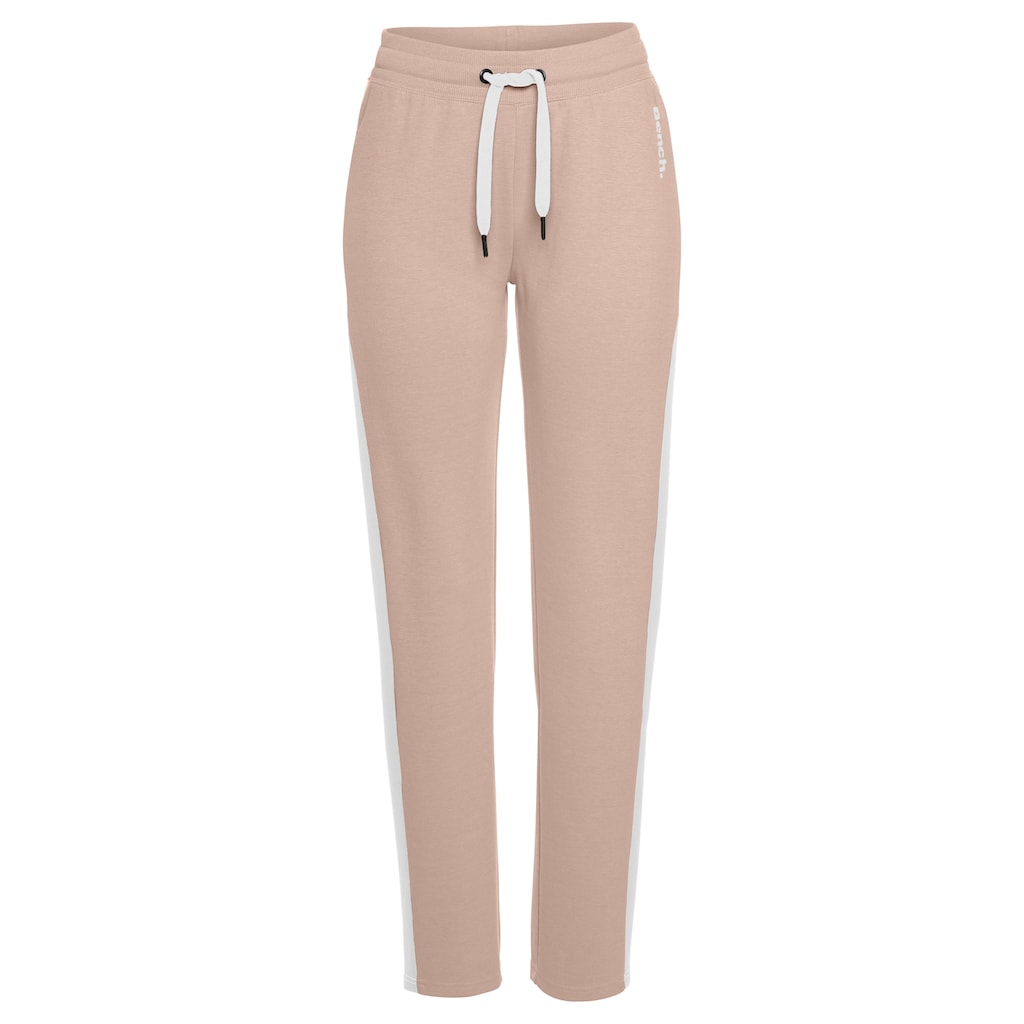 Bench. Loungewear Loungehose, mit Seitenstreifen und geradem Bein, Loungeanzug