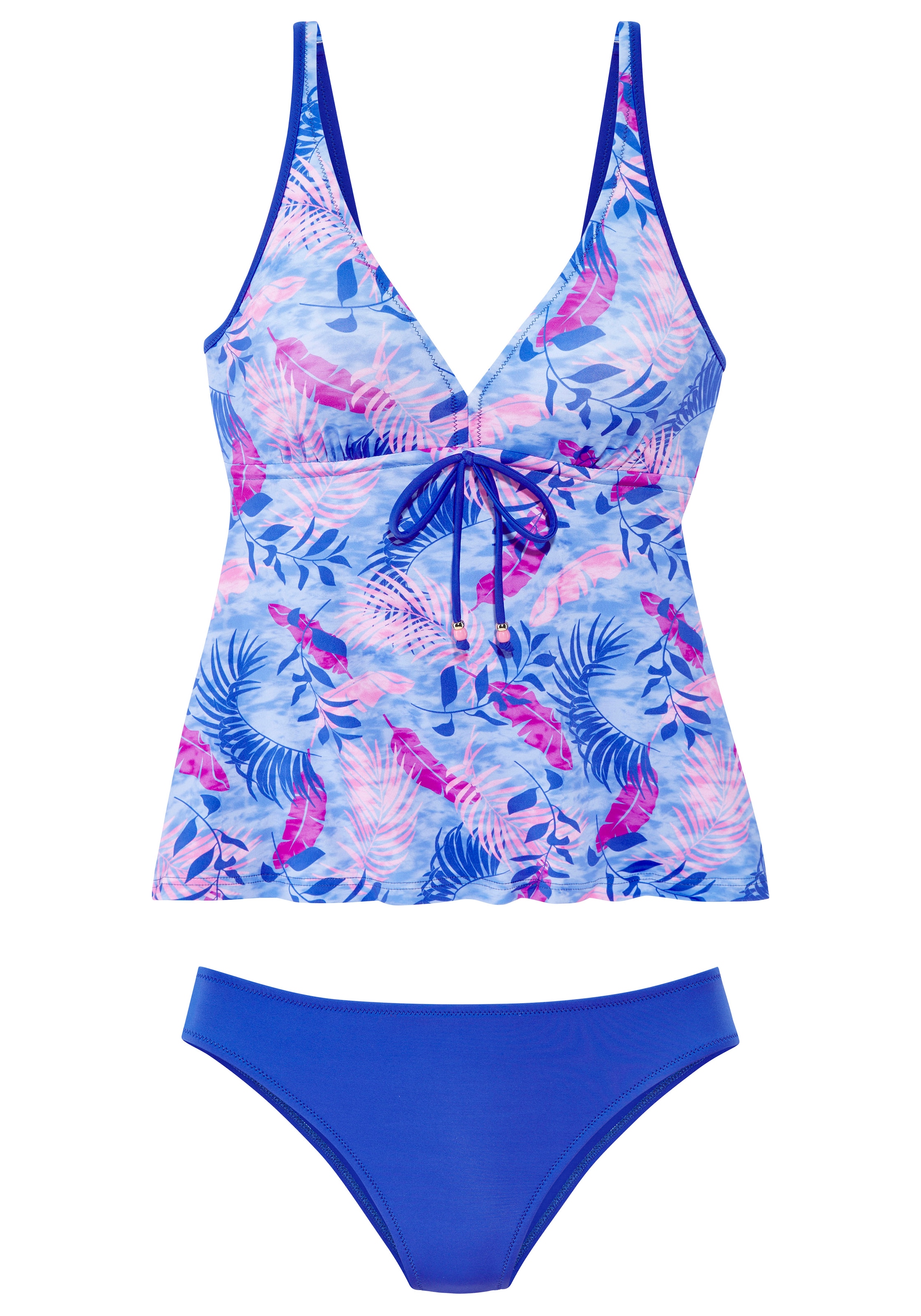 Vivance Tankini à armatures avec imprimé feuilles stylé