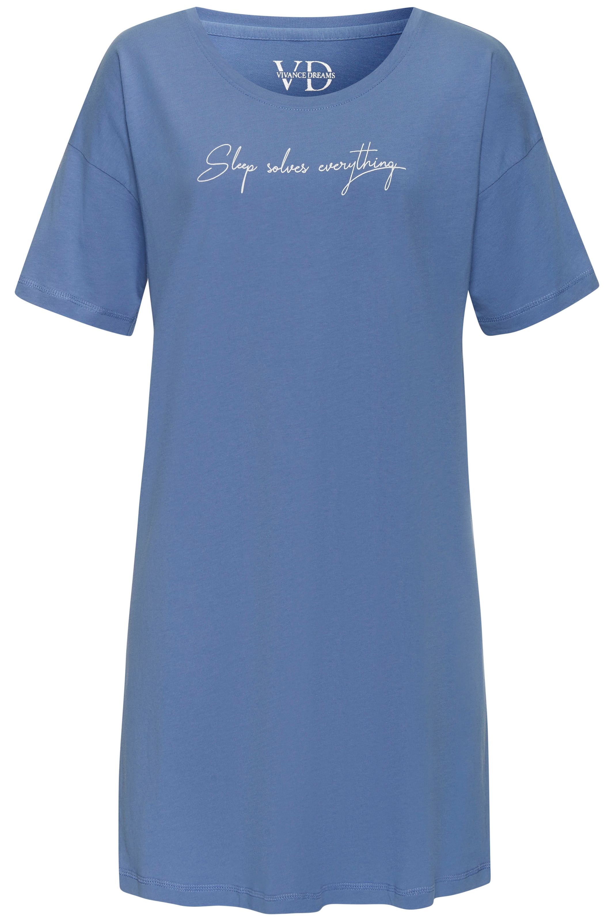 Vivance Dreams Nachthemd, mit kleinem Frontdruck