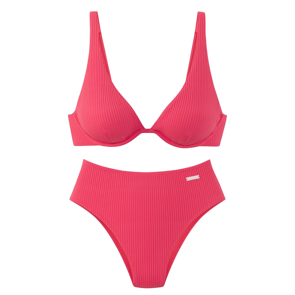Elbsand Bügel-Bikini, aus trendiger Rippware