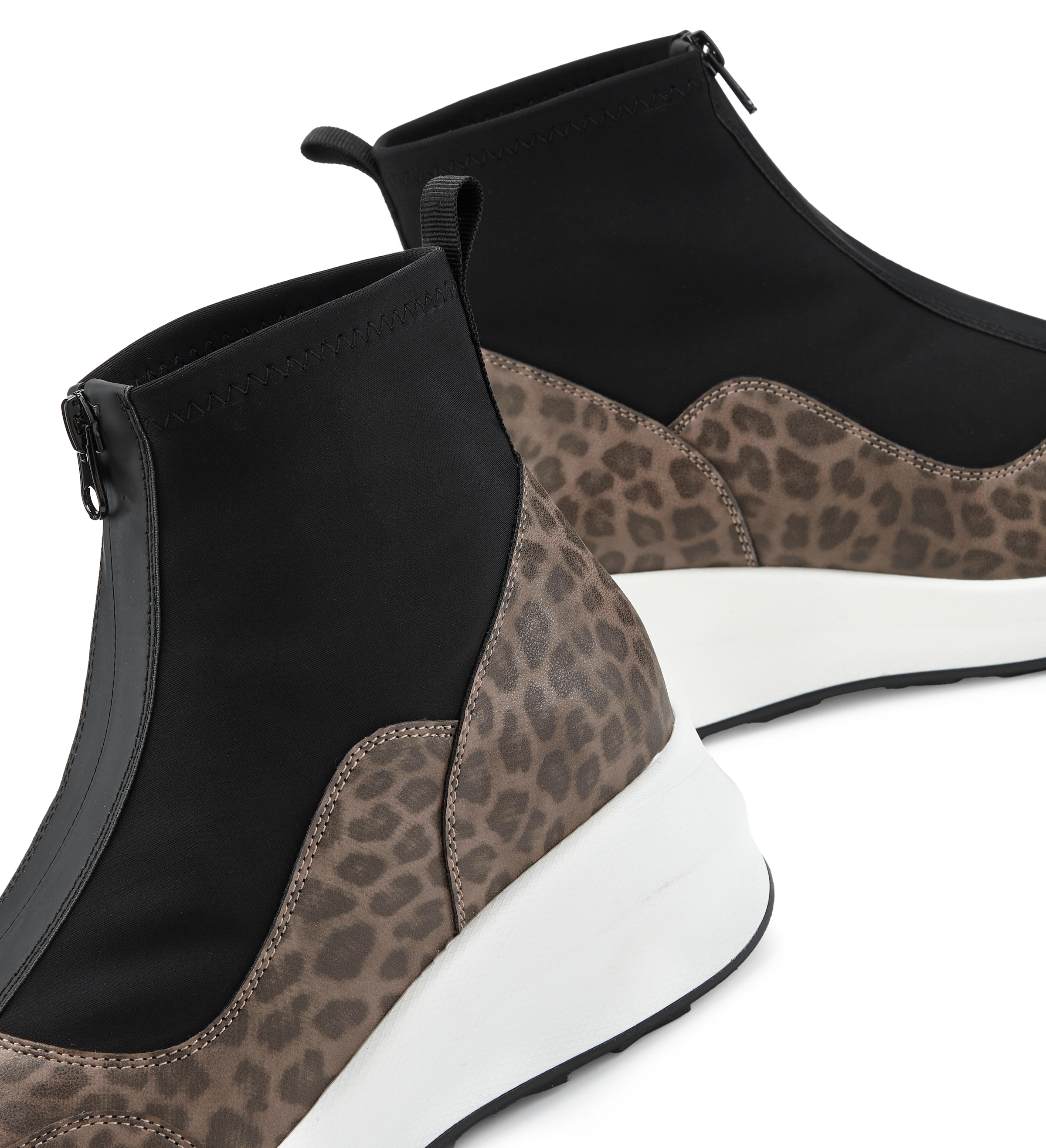 LASCANA Stiefelette »Sneaker, Keilstiefelette, Freizeitschuh«  NEU mit innenliegendem Keilabsatz und Frontreissverschluss VEGAN