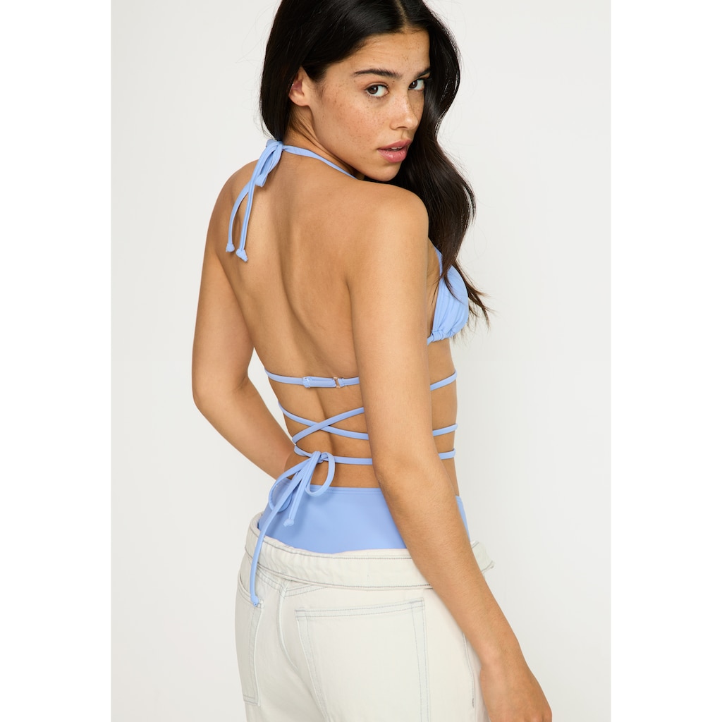 LSCN by LASCANA Triangel-Bikini-Top »Gina«, mit langem Bindeband