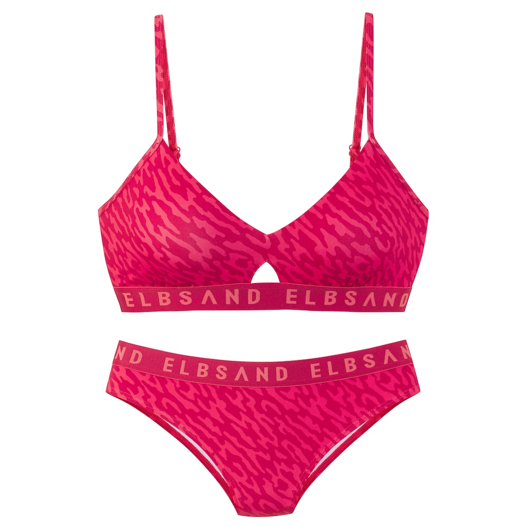 Elbsand Bustier-Bikini, mit Markenschriftzug