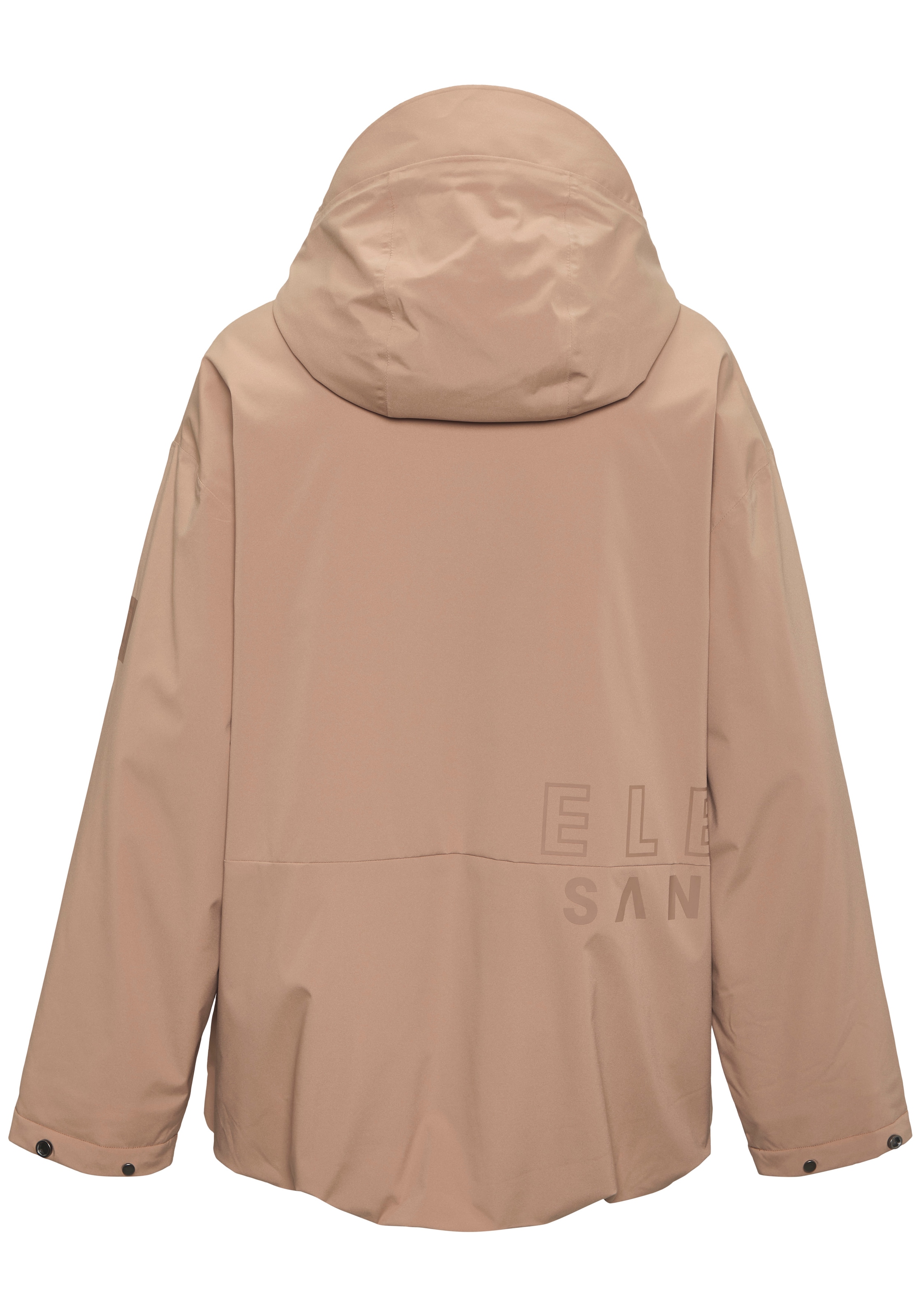 Elbsand Parka mit grossem Logodruck auf der Rückseite