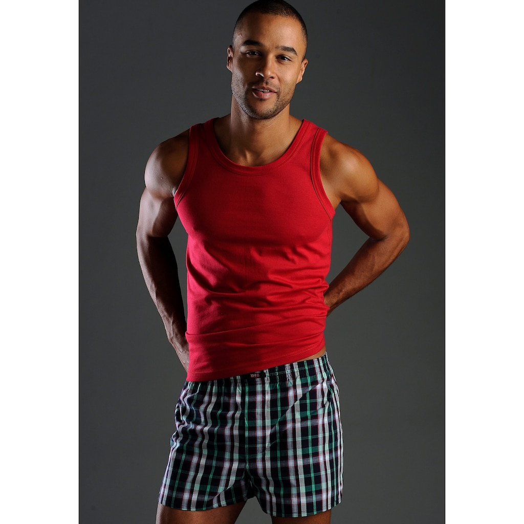 H.I.S Tanktop »Unterhemd für Herren«, (Packung, 3 tlg.), mit Rundhals aus Baumwolle