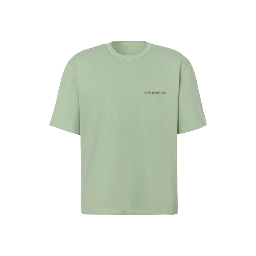 Copenhagen Studios T-Shirt »mit hochwertiger Logostickerei«, Loose-fit, Oversize-Shirt aus heavy Bio-Baumwoll-Qualität