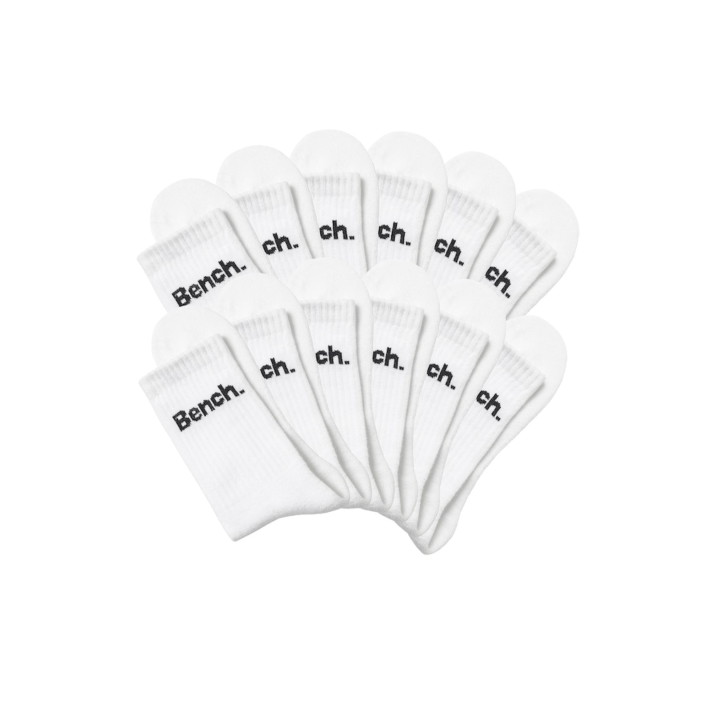 Bench. Tennissocken, (Packung, 12 Paar), mit Fuss Polsterung
