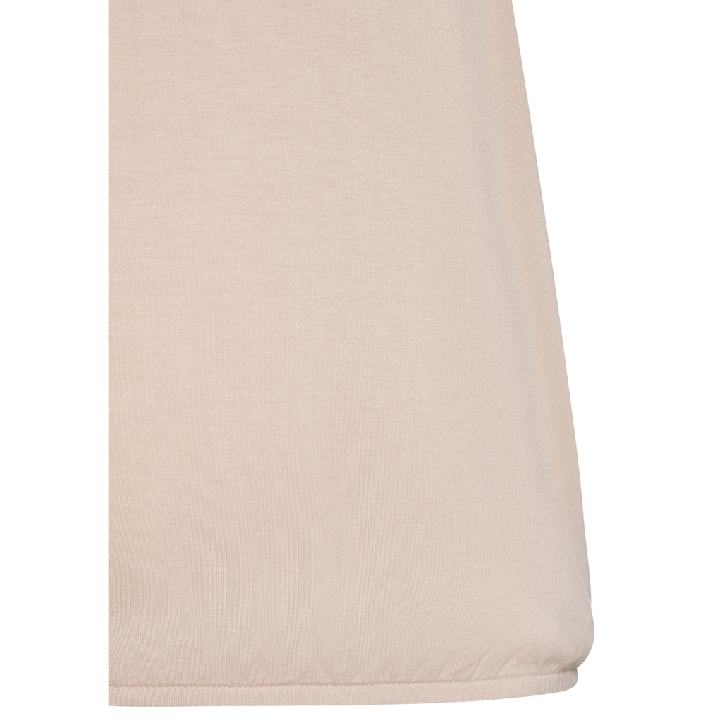 Vivance Trägertop »mit elastischen Glitzerträgern«, (2er-Pack), aus weichem Viskose-Stretch