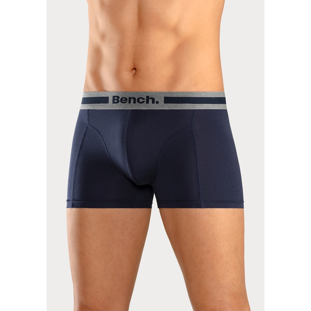 Bench. Boxer »Boxershorts für Herren«, (Packung, 4 St.), Unterhosen mit Overlock-Nähten vorn