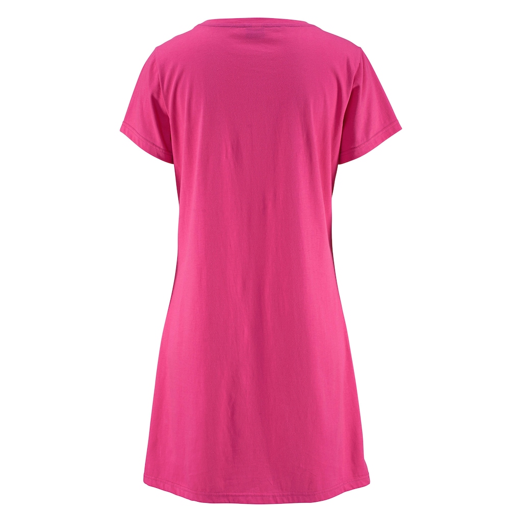 Vivance Dreams Sleepshirt, (2er-Pack), mit Print in Spitzenoptik